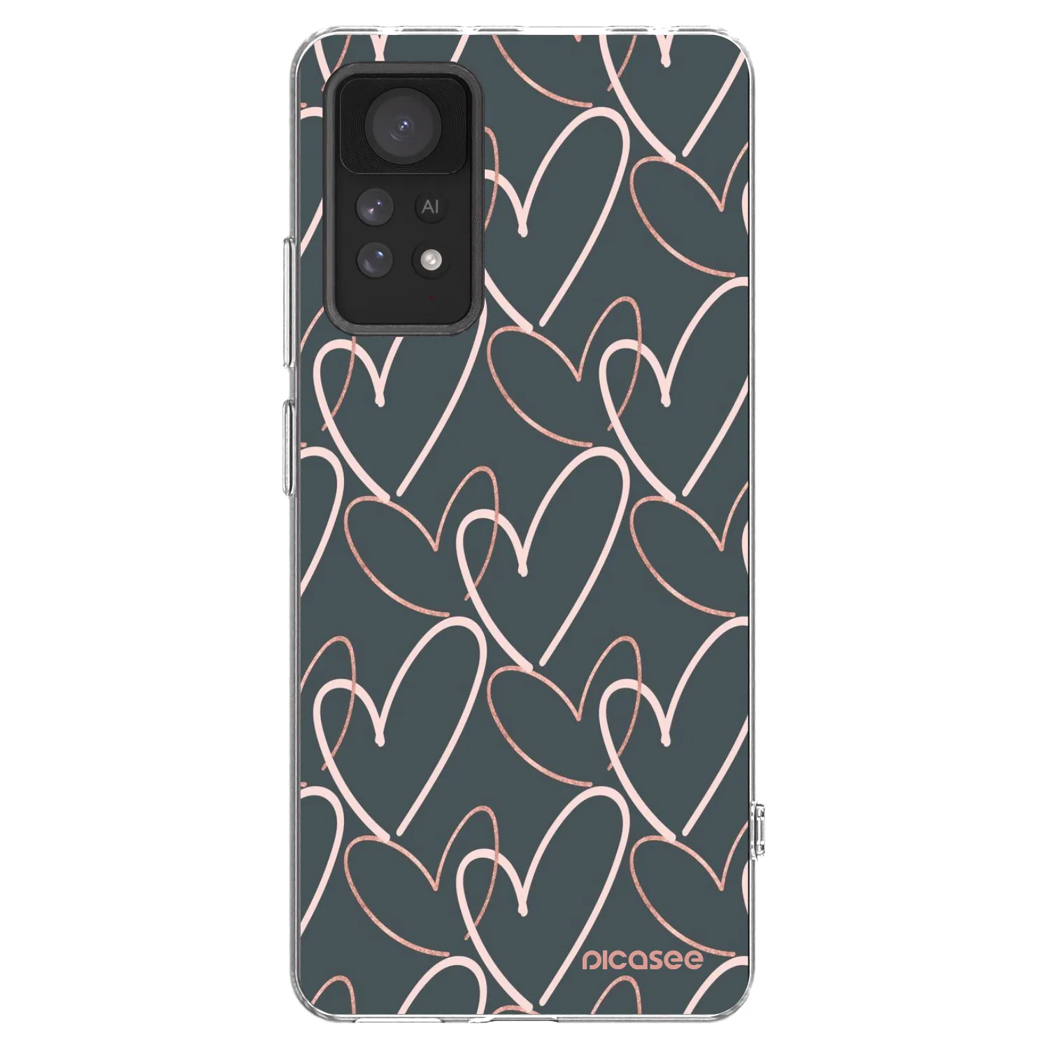 Picasee silikonski prozorni ovitek za Xiaomi Redmi Note 11 Pro 5G - Lots of love