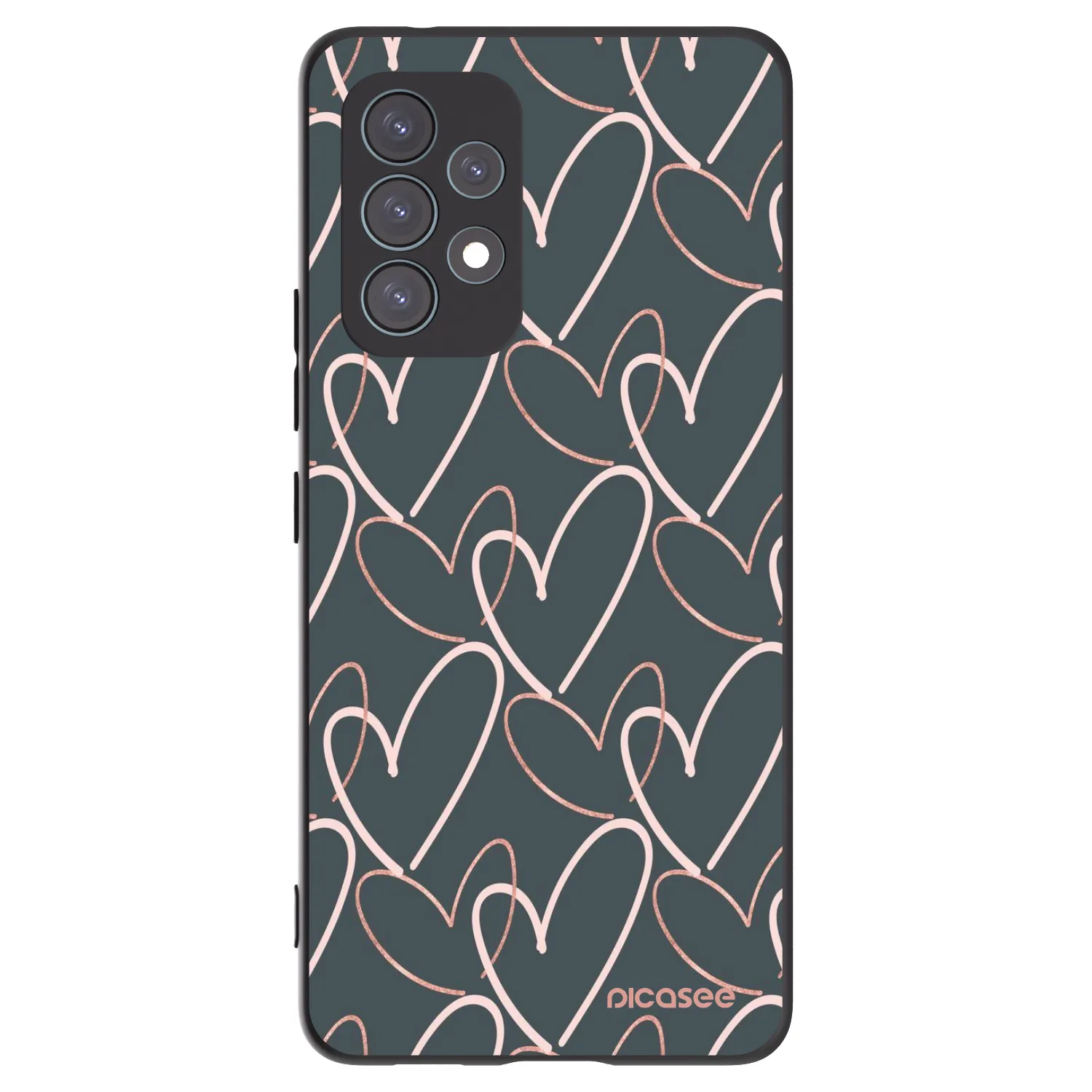 Picasee silikonski črni ovitek za Samsung Galaxy A53 5G A536 - Lots of love