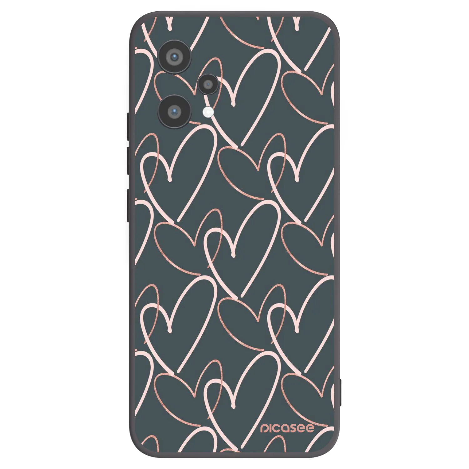 Picasee silikonski črni ovitek za Realme 9 Pro 5G - Lots of love