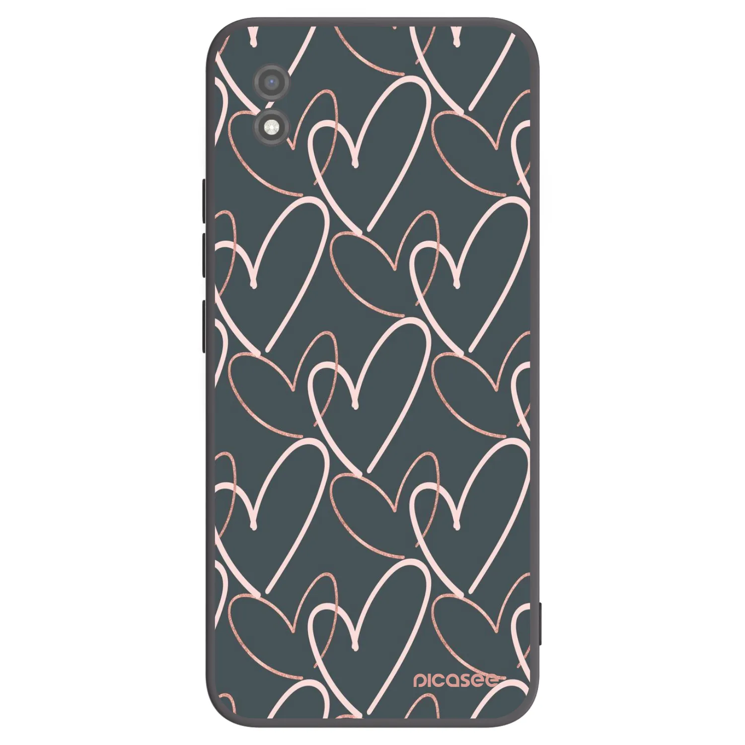 Picasee silikonski črni ovitek za Realme C11 (2021) - Lots of love