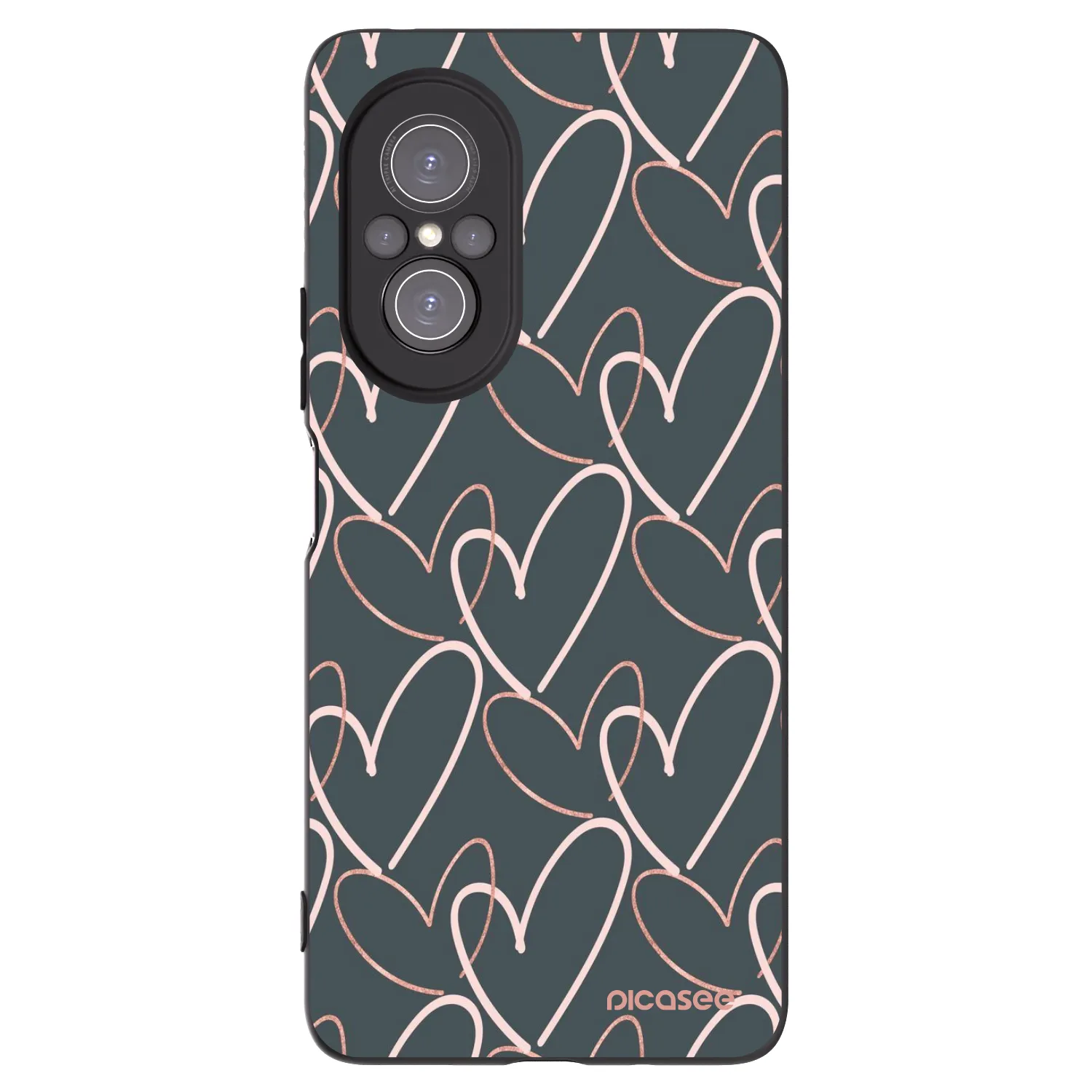 Picasee silikonski črni ovitek za Huawei Nova 9 SE - Lots of love