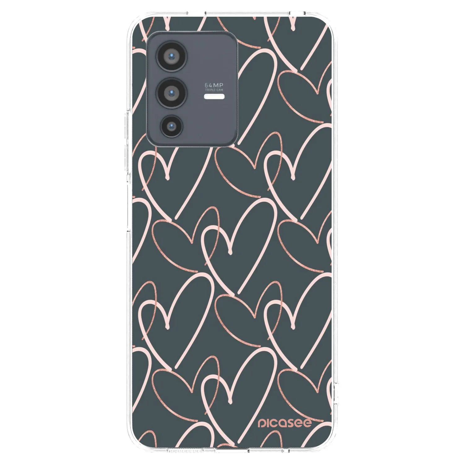 Picasee silikonski prozorni ovitek za Vivo V23 5G - Lots of love