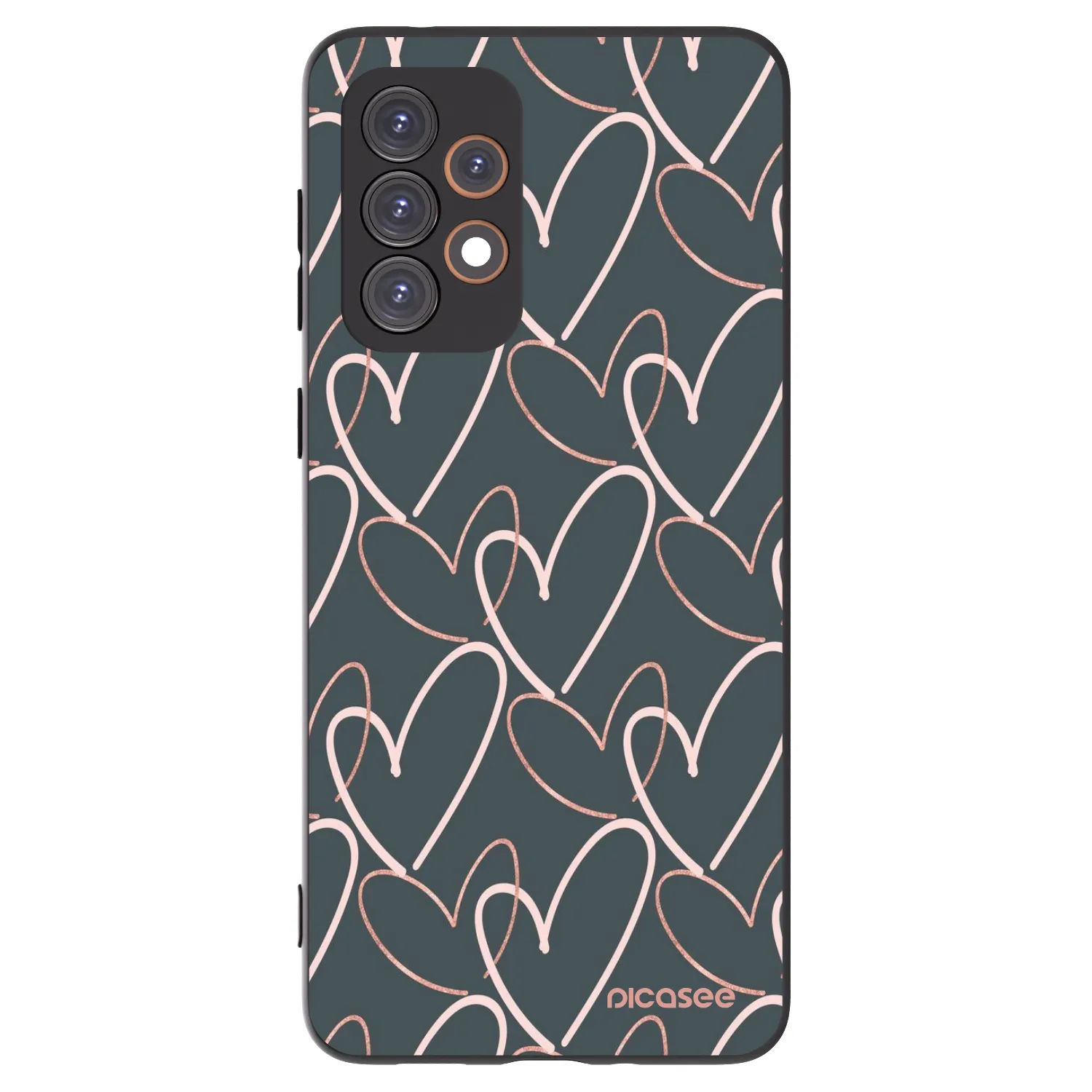 Picasee silikonski črni ovitek za Samsung Galaxy A33 5G A336 - Lots of love
