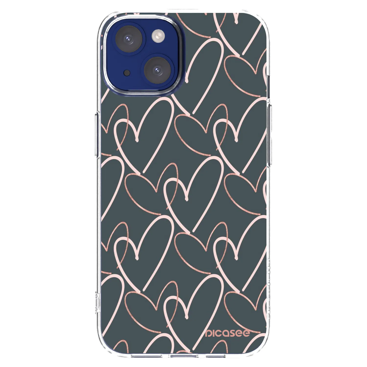 Picasee silikonski prozorni ovitek za Apple iPhone 14 - Lots of love