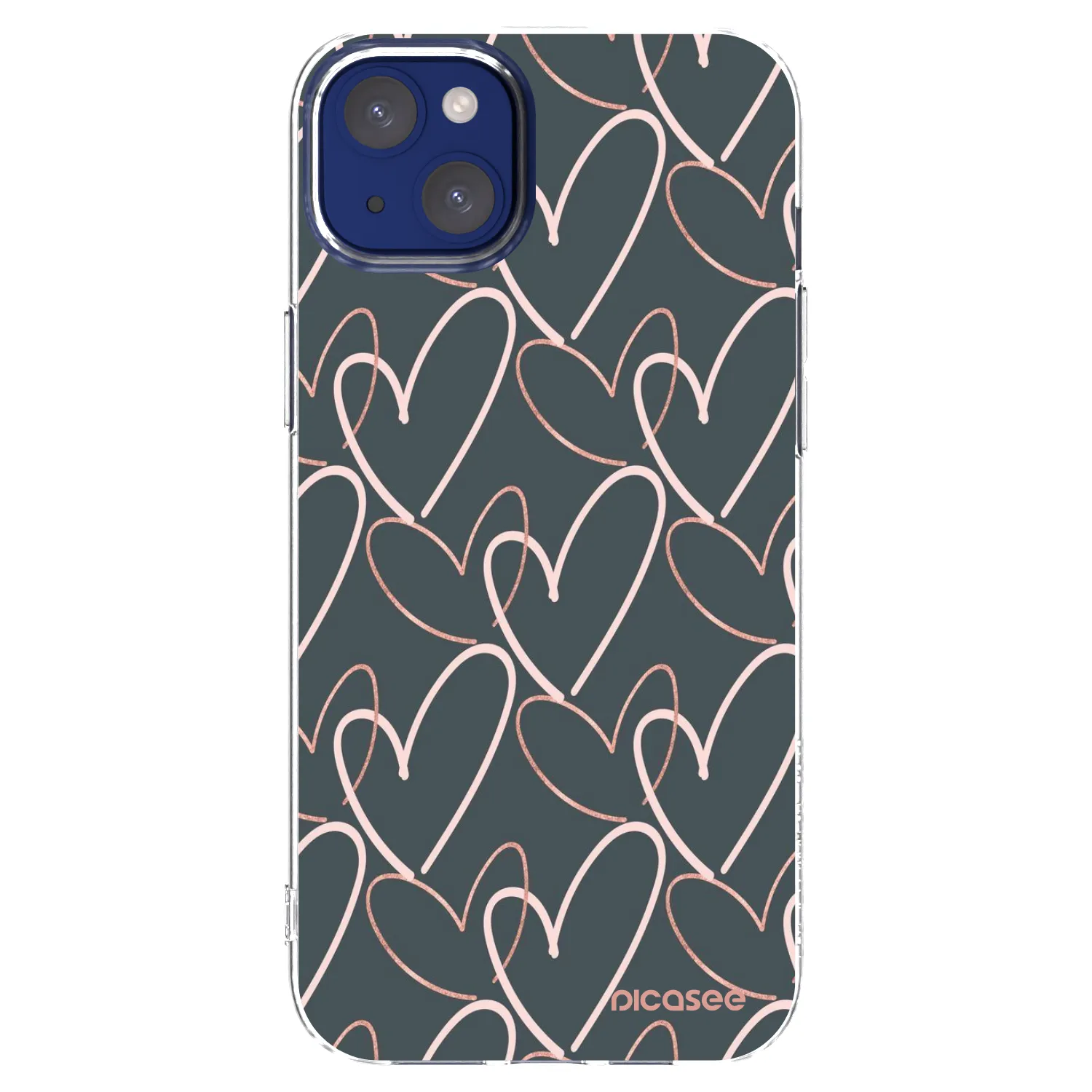 Picasee silikonski prozorni ovitek za Apple iPhone 14 Plus - Lots of love