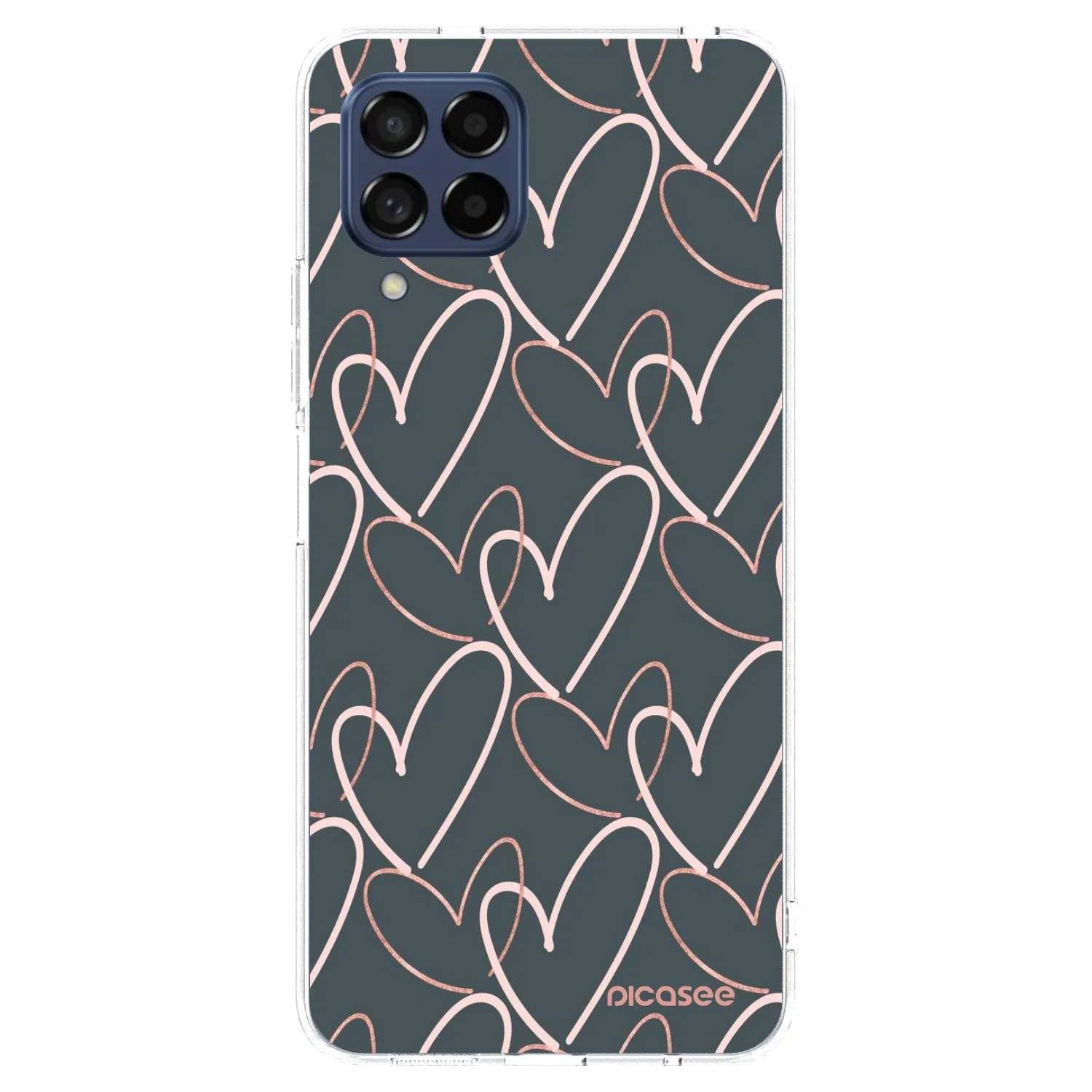 Picasee silikonski prozorni ovitek za Samsung Galaxy M53 5G - Lots of love