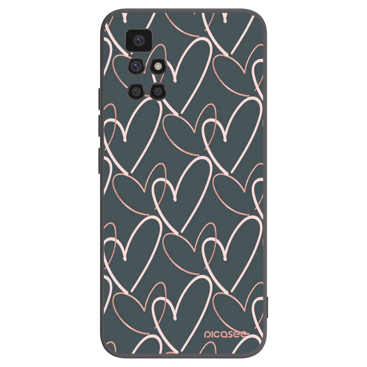 Picasee silikonski črni ovitek za Xiaomi Redmi 10 (2022) - Lots of love