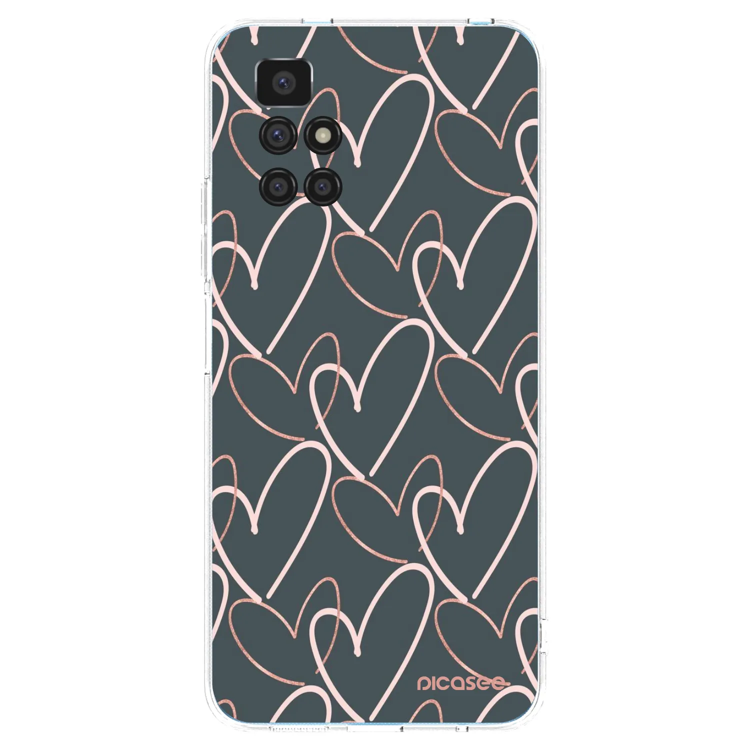 Picasee silikonski prozorni ovitek za Xiaomi Redmi 10 (2022) - Lots of love