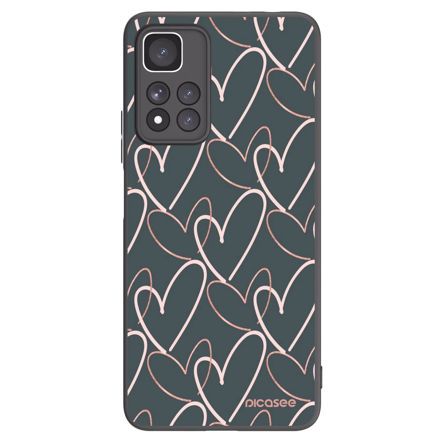 Picasee silikonski črni ovitek za Xiaomi Redmi Note 11 Pro+ 5G - Lots of love