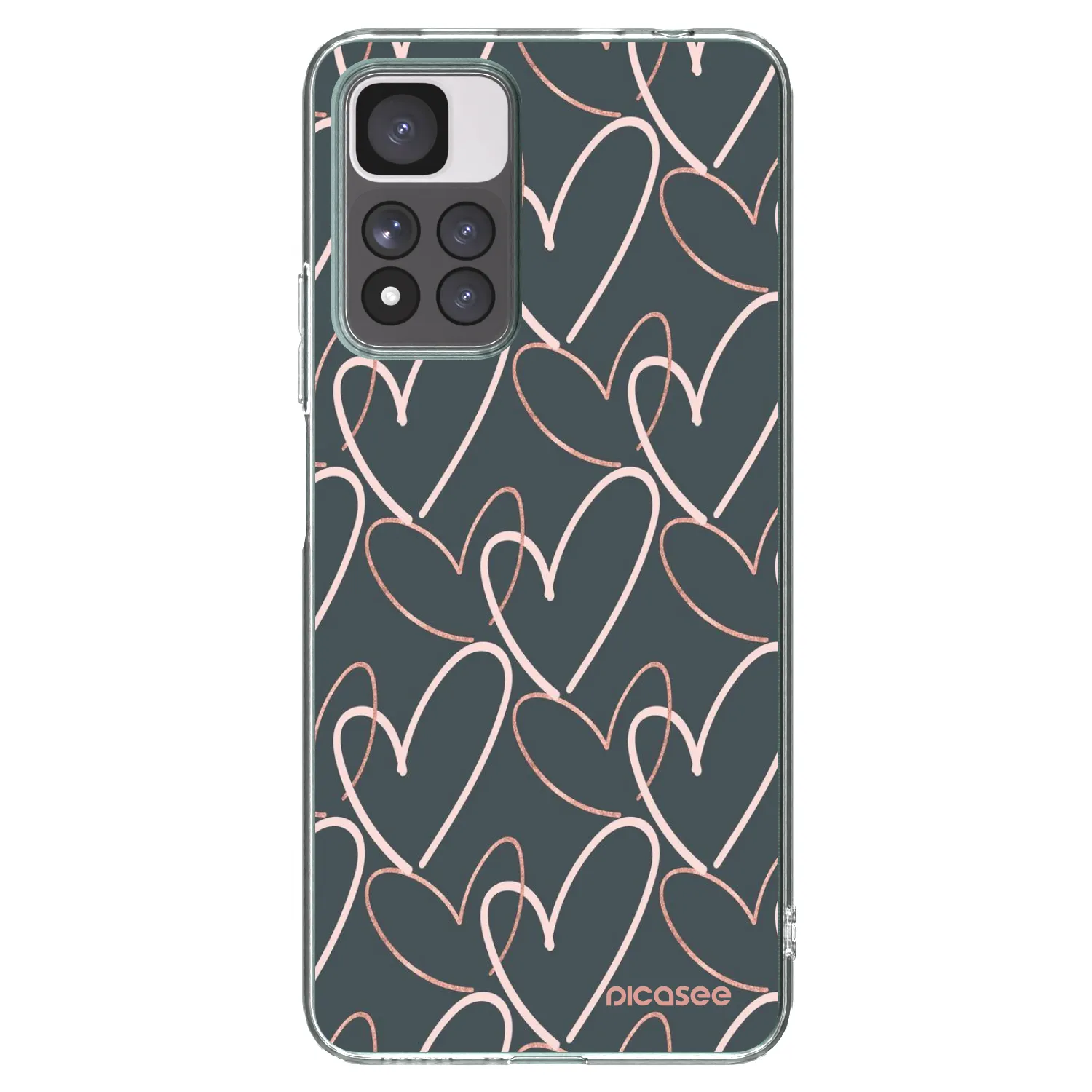 Picasee silikonski prozorni ovitek za Xiaomi Redmi Note 11 Pro+ 5G - Lots of love