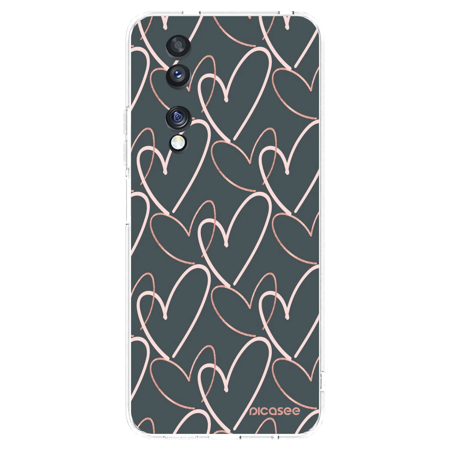 Picasee silikonski prozorni ovitek za Honor 70 - Lots of love