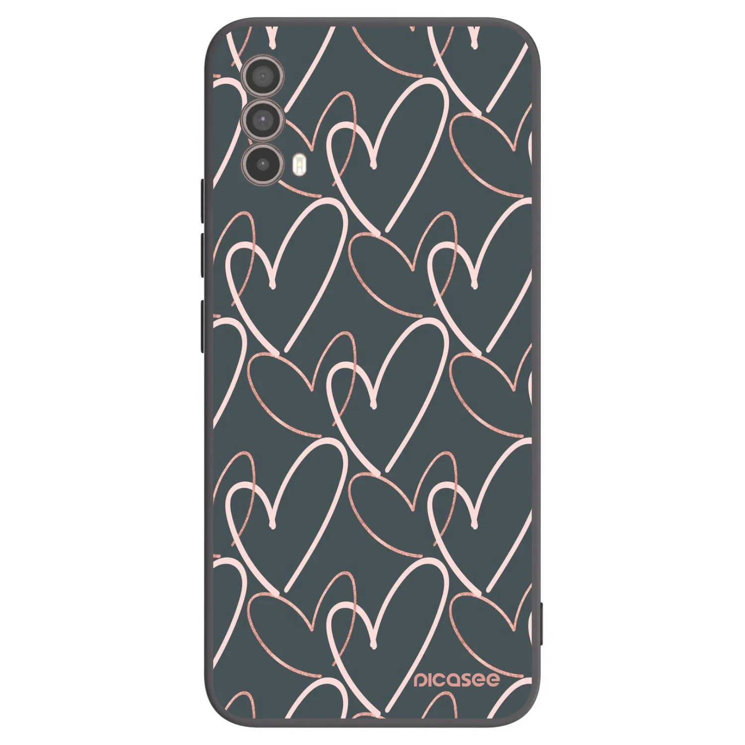 Picasee silikonski črni ovitek za Motorola Moto E40 - Lots of love