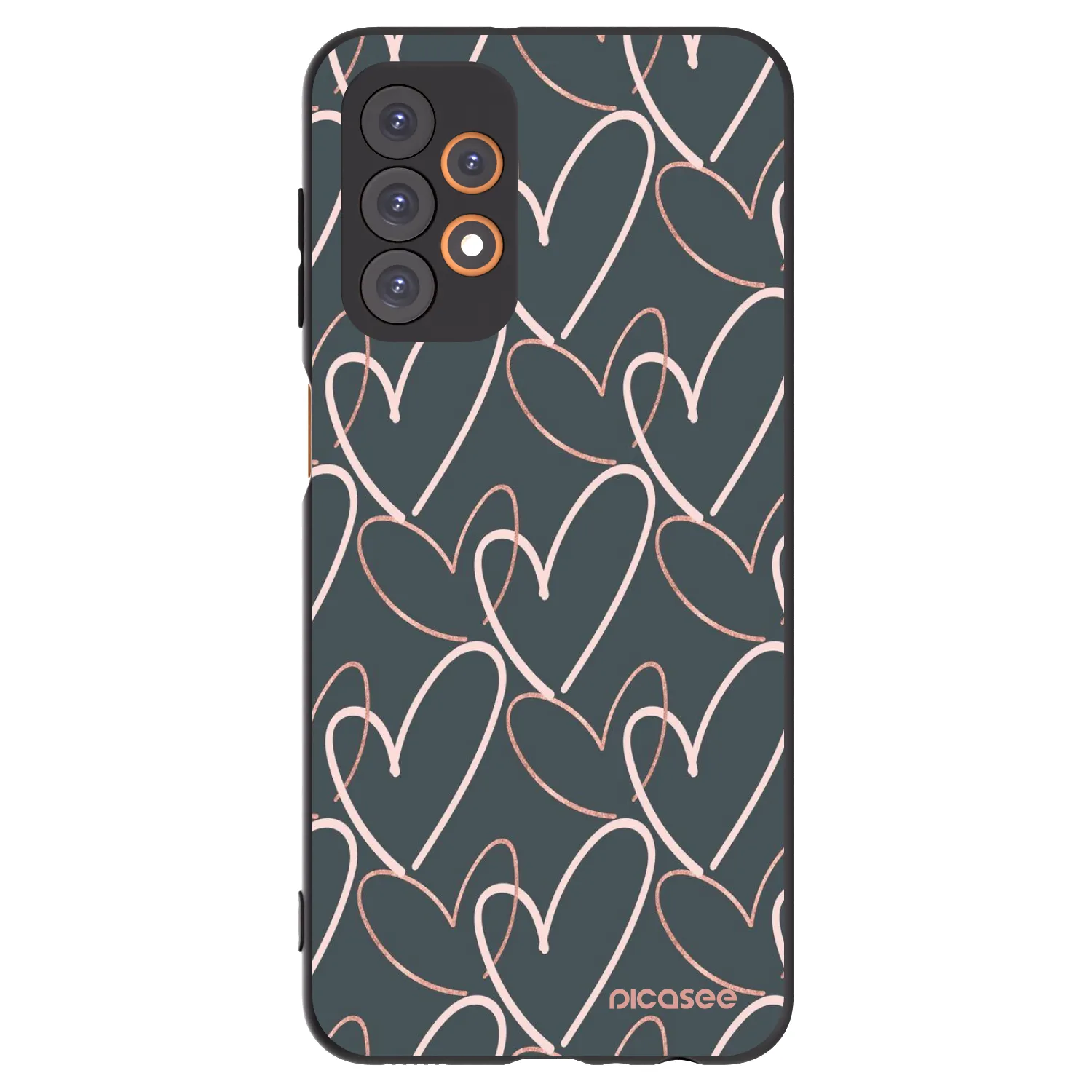 Picasee silikonski črni ovitek za Samsung Galaxy A23 A236B 5G - Lots of love