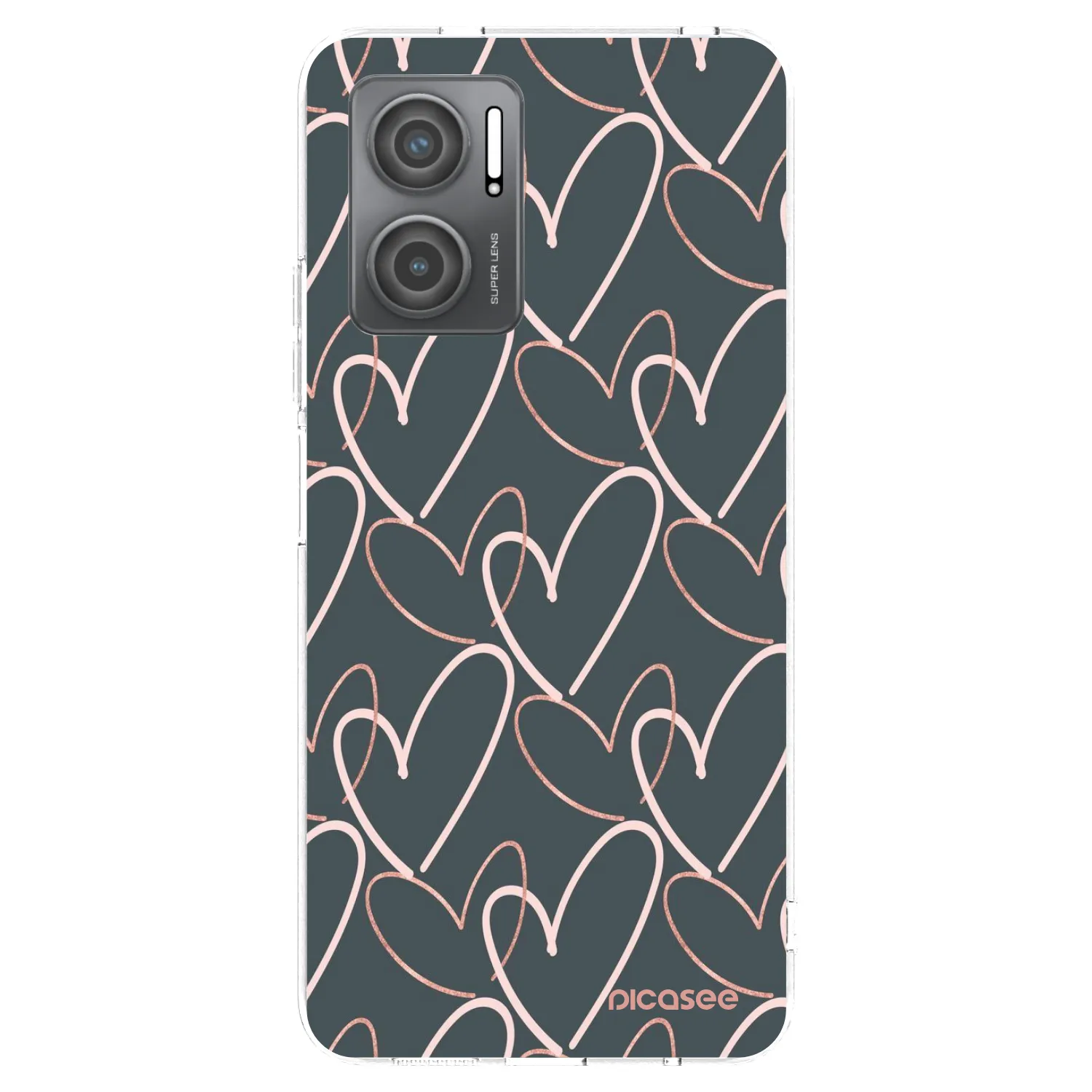 Picasee silikonski prozorni ovitek za Xiaomi Redmi 10 5G - Lots of love