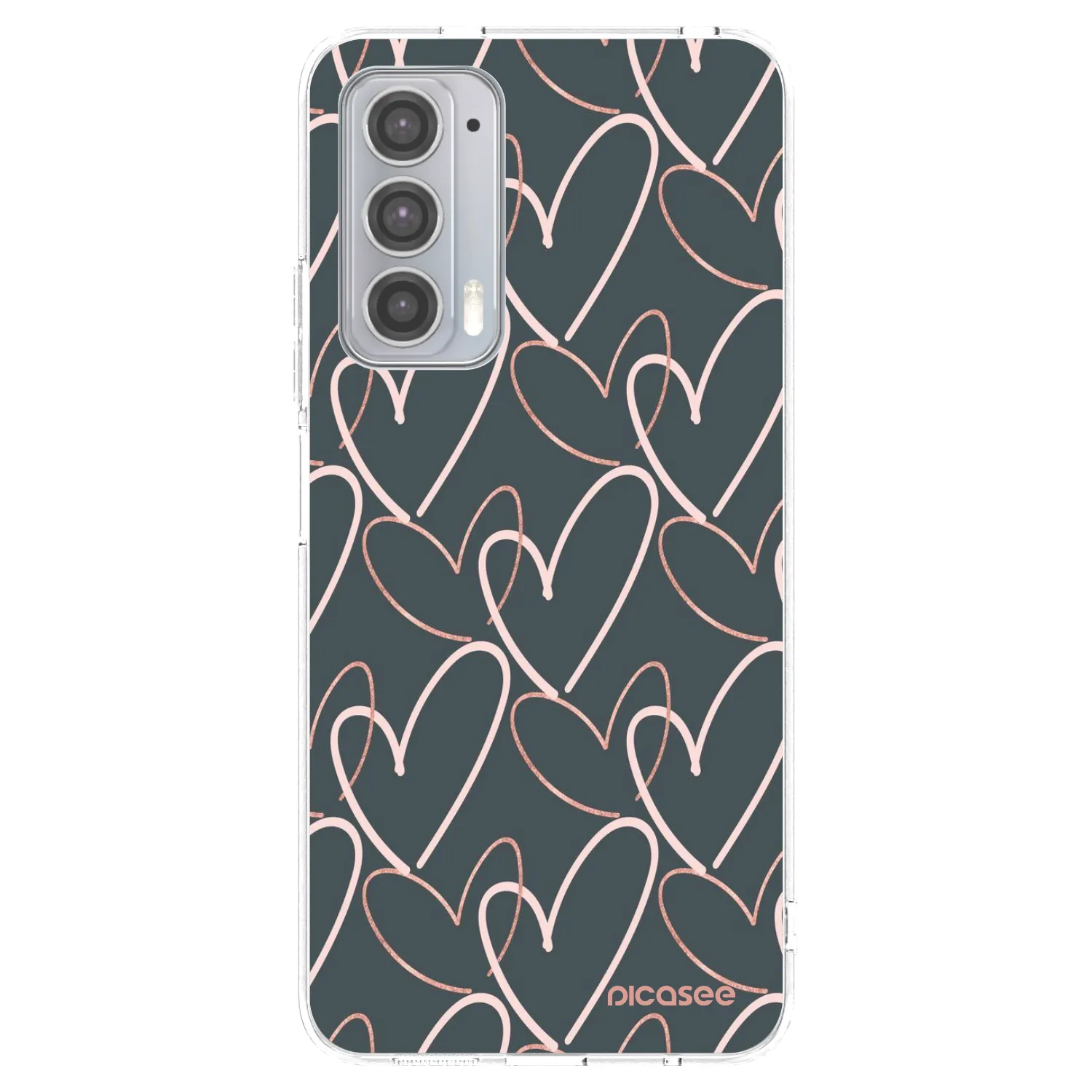 Picasee silikonski prozorni ovitek za Motorola Edge 20 - Lots of love