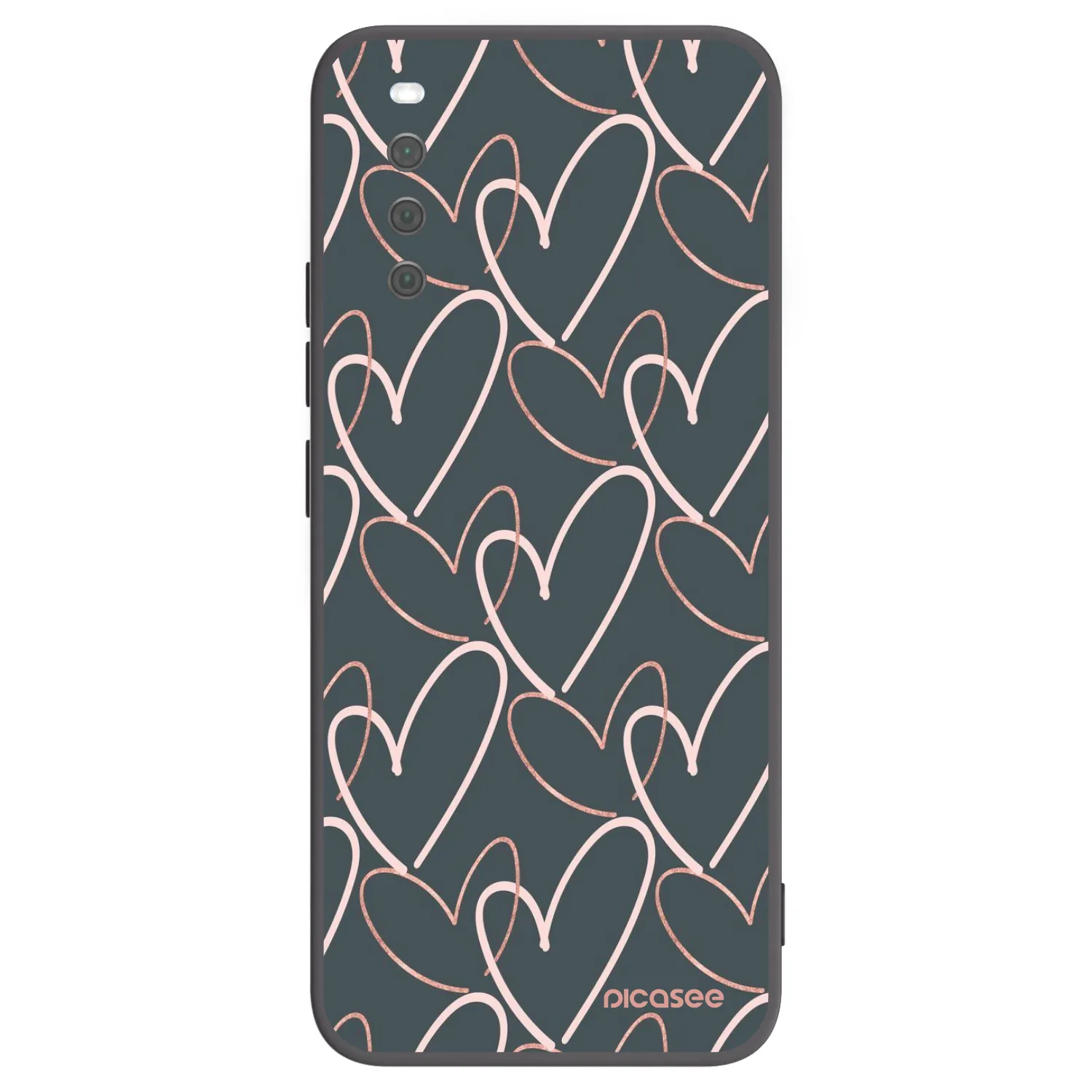 Picasee silikonski črni ovitek za Sony Xperia 10 III - Lots of love