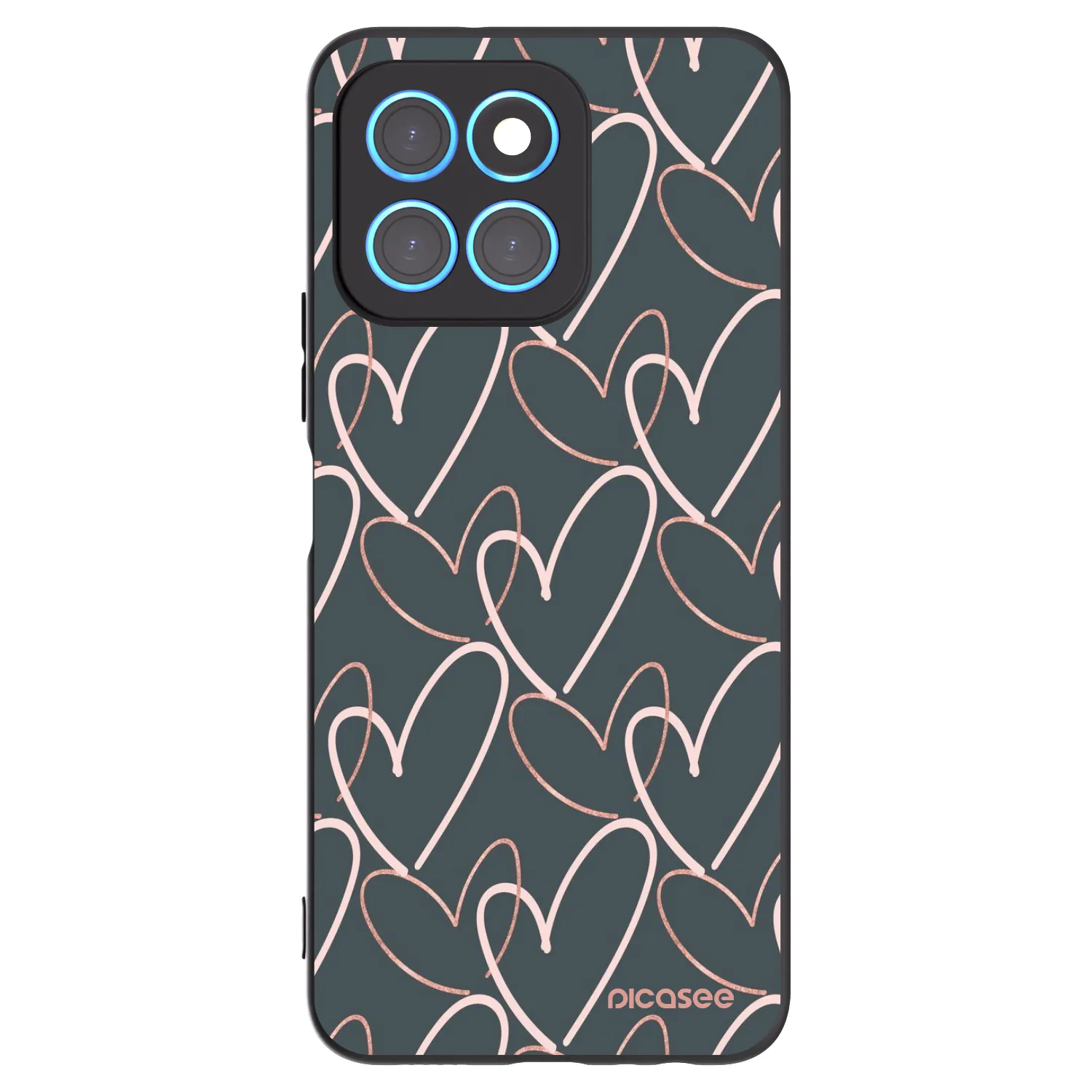 Picasee silikonski črni ovitek za Honor X6 - Lots of love