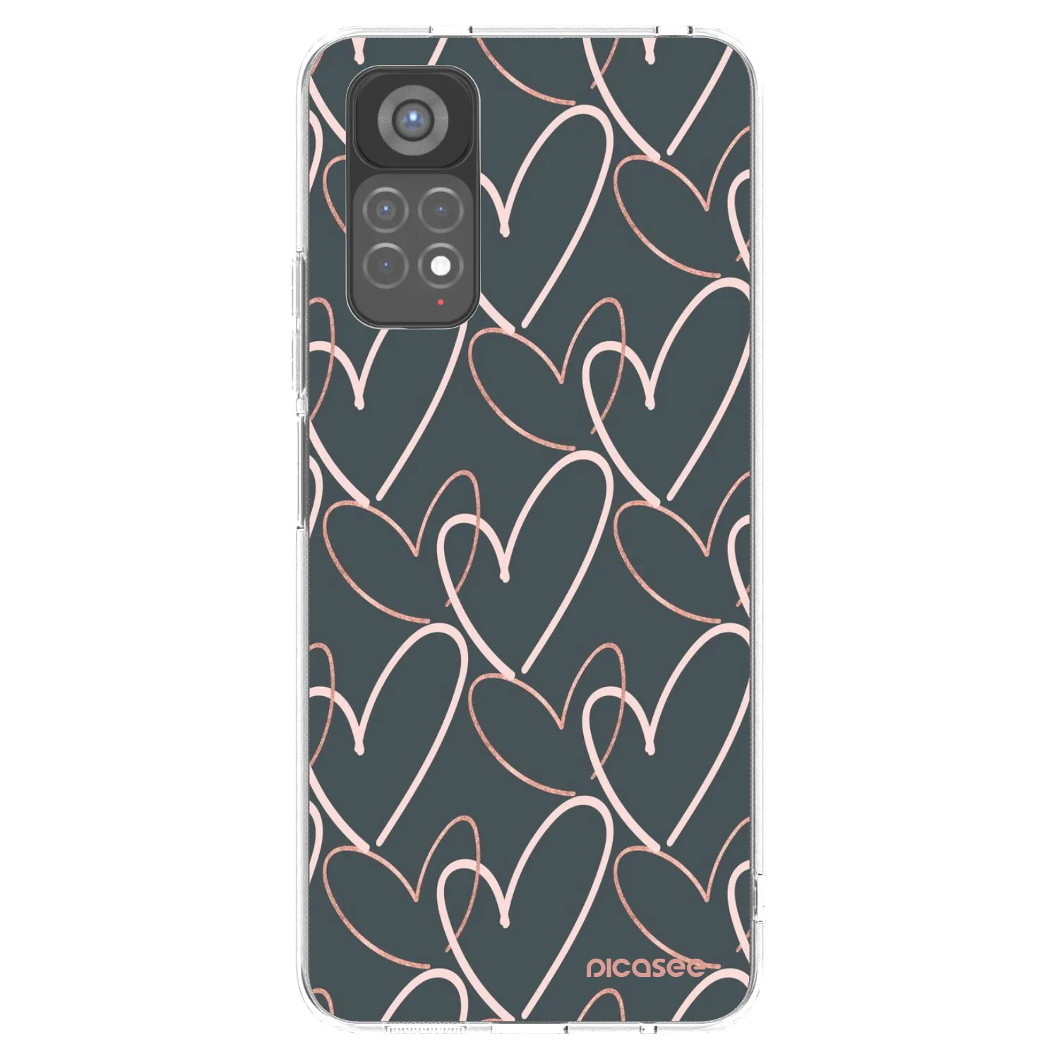 Picasee silikonski prozorni ovitek za Xiaomi Redmi Note 11S 5G - Lots of love