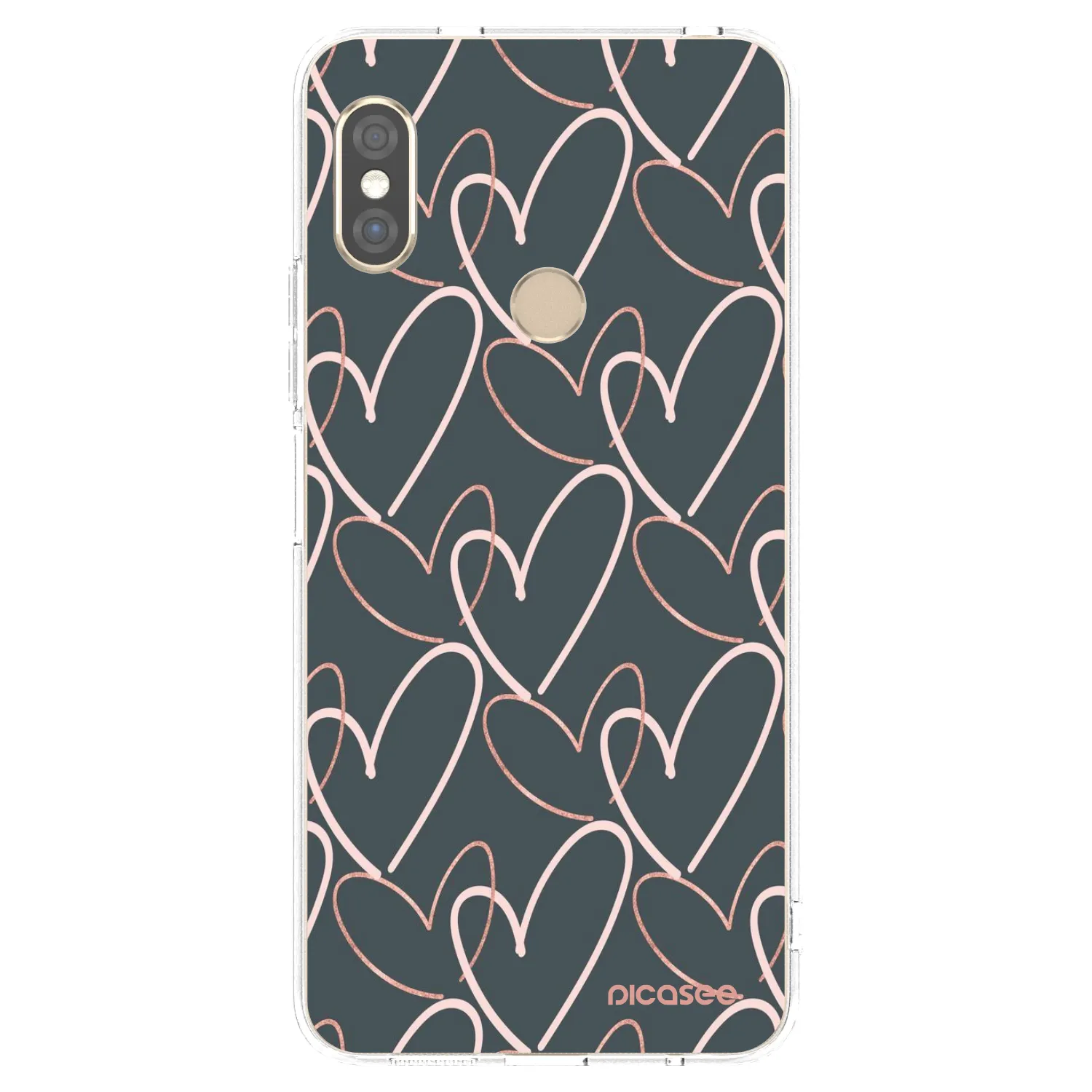 Picasee silikonski prozorni ovitek za Xiaomi Redmi Note 5 Global - Lots of love