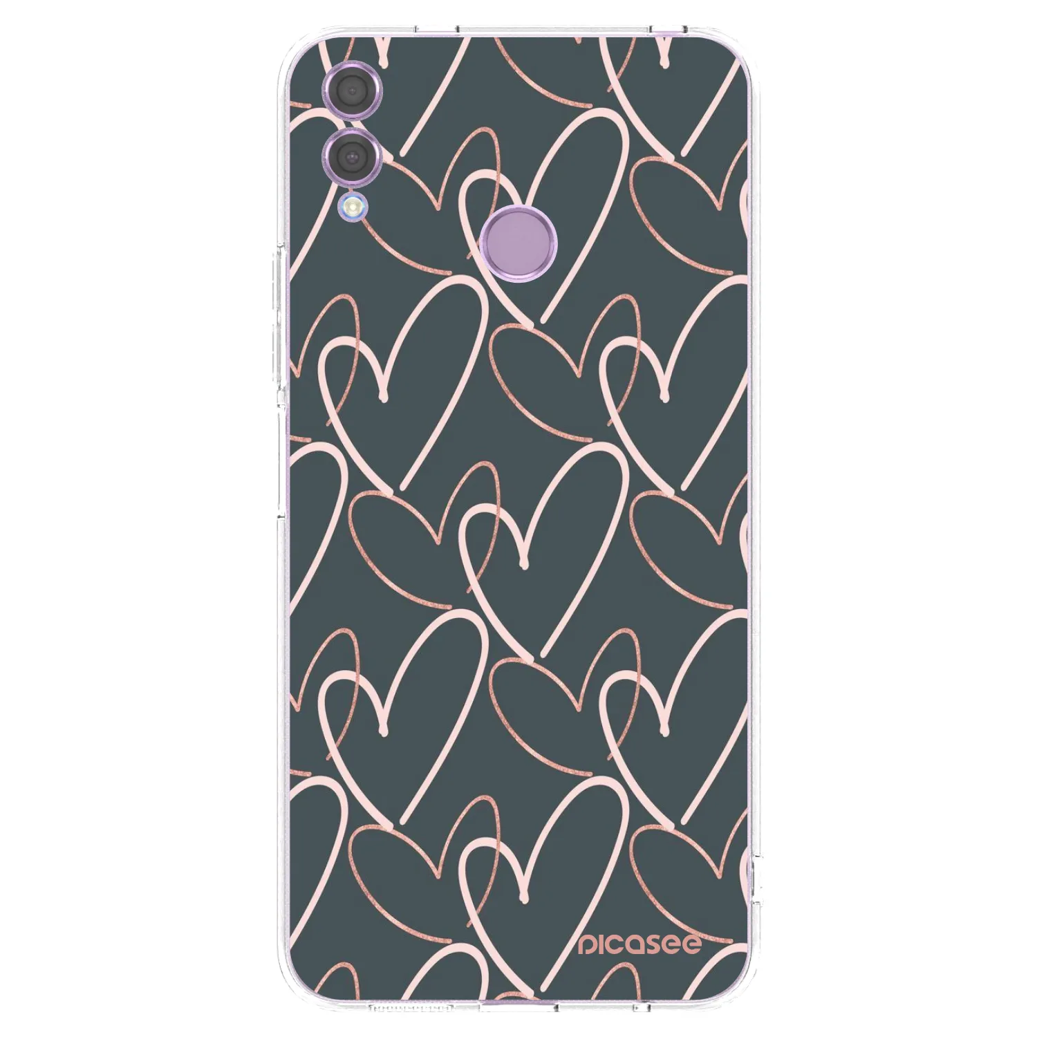 Picasee silikonski prozorni ovitek za Honor 8X - Lots of love