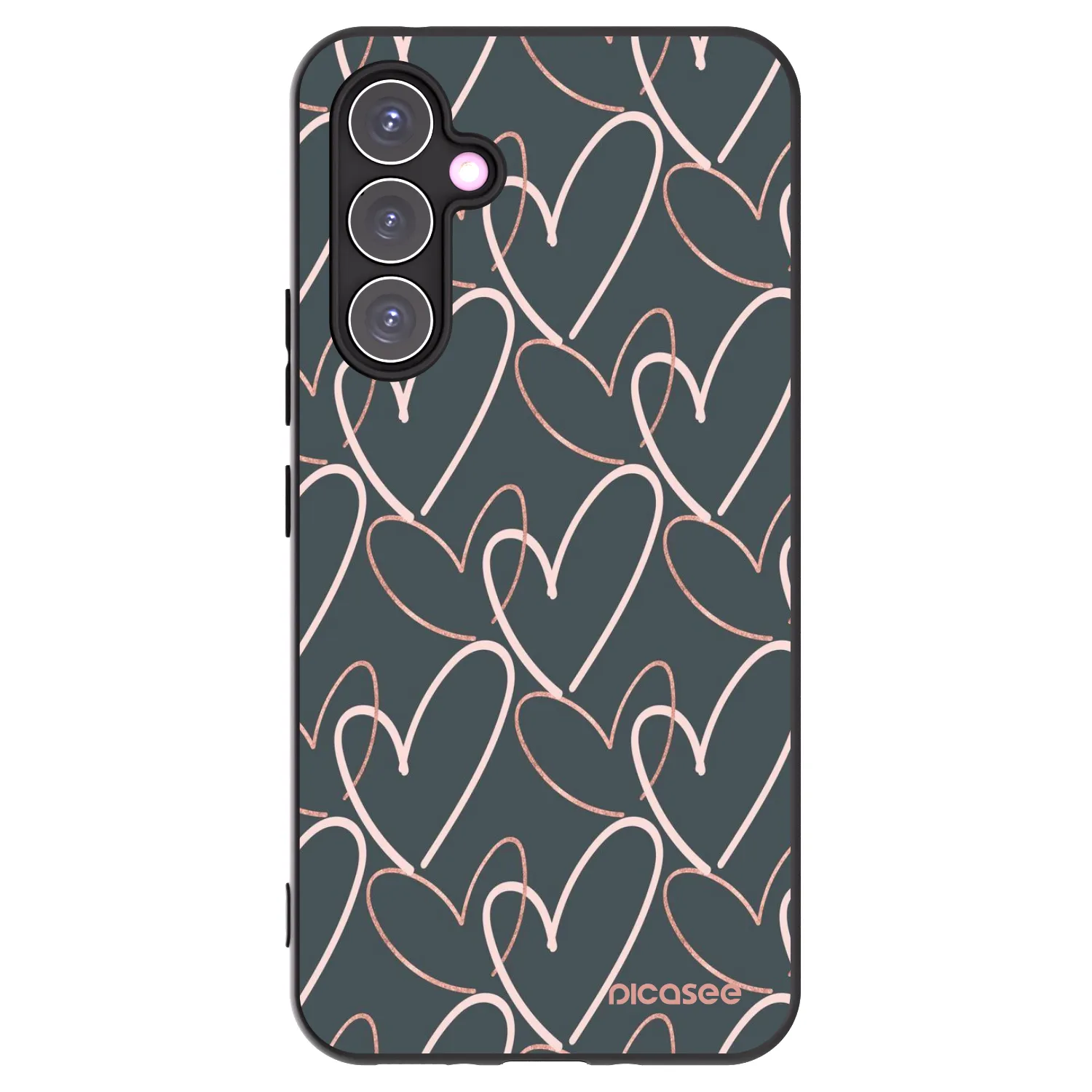 Picasee silikonski črni ovitek za Samsung Galaxy A54 5G A546B - Lots of love