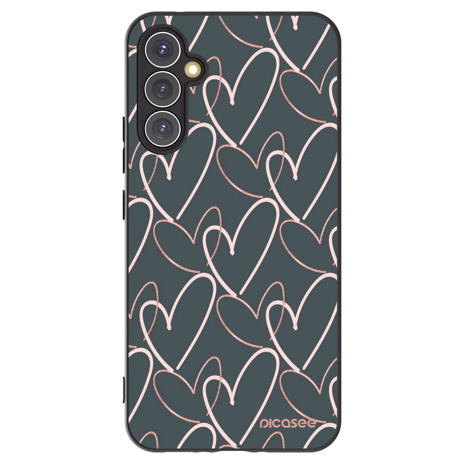Picasee silikonski črni ovitek za Samsung Galaxy A34 5G A346B - Lots of love
