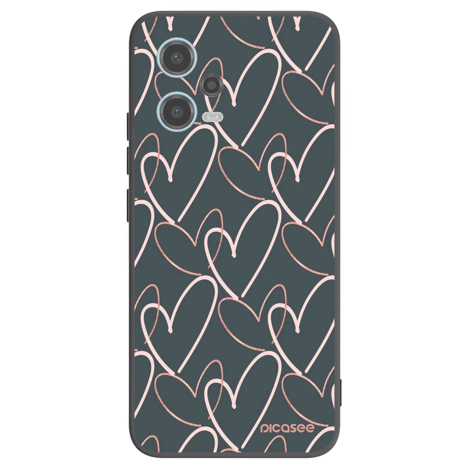 Picasee silikonski črni ovitek za Xiaomi Redmi Note 12 5G - Lots of love