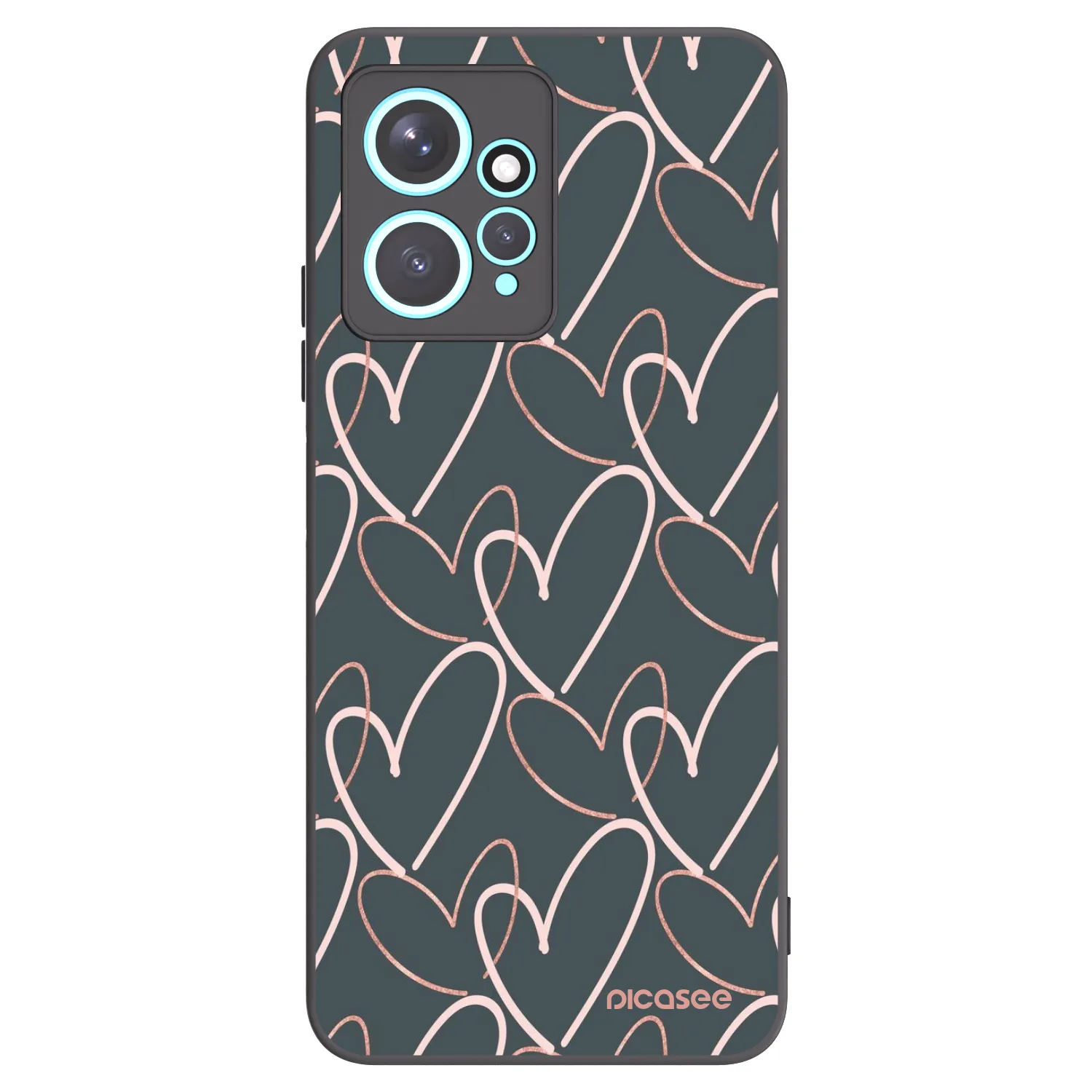 Picasee silikonski črni ovitek za Xiaomi Redmi Note 12 4G - Lots of love