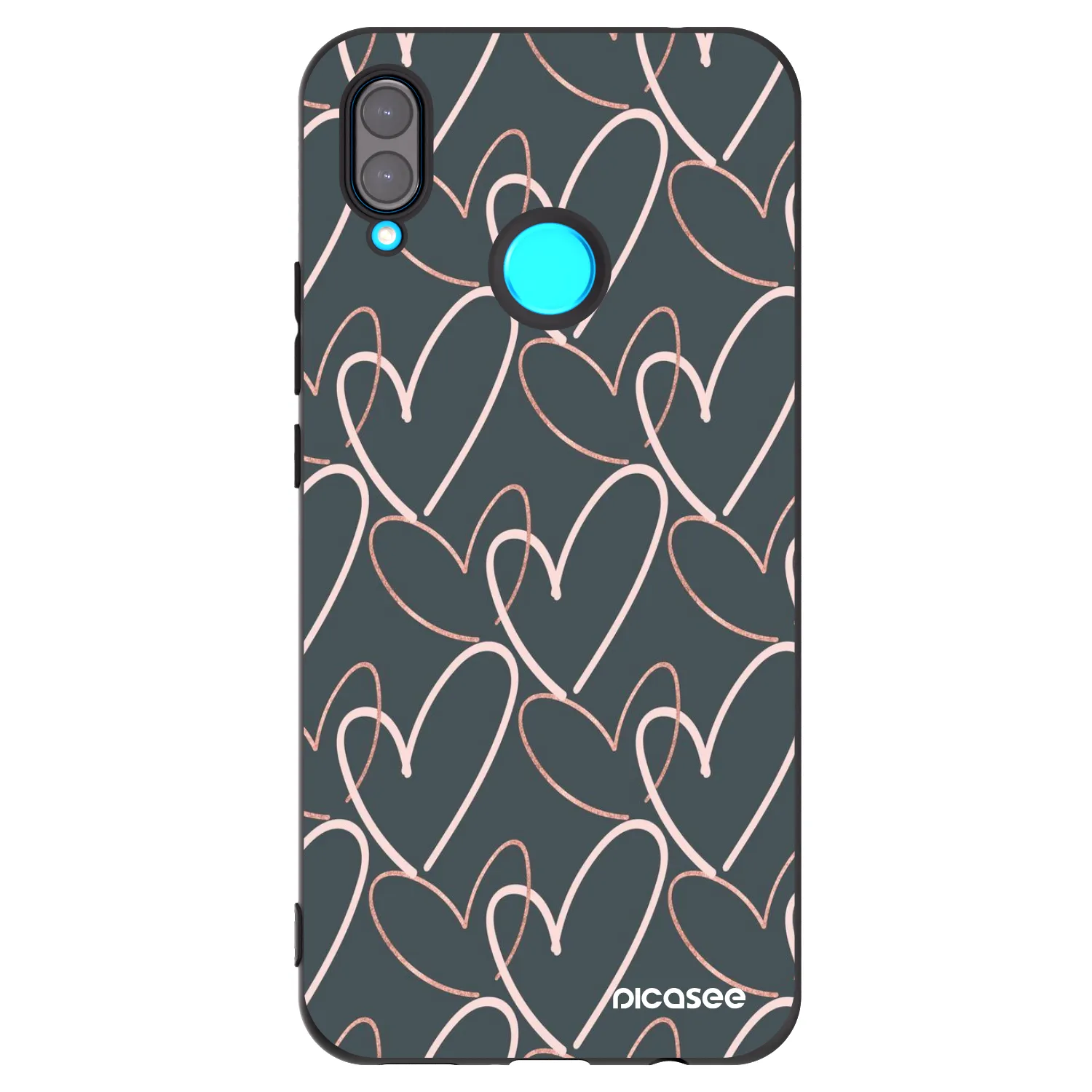 Picasee silikonski črni ovitek za Huawei Nova 3 - Lots of love
