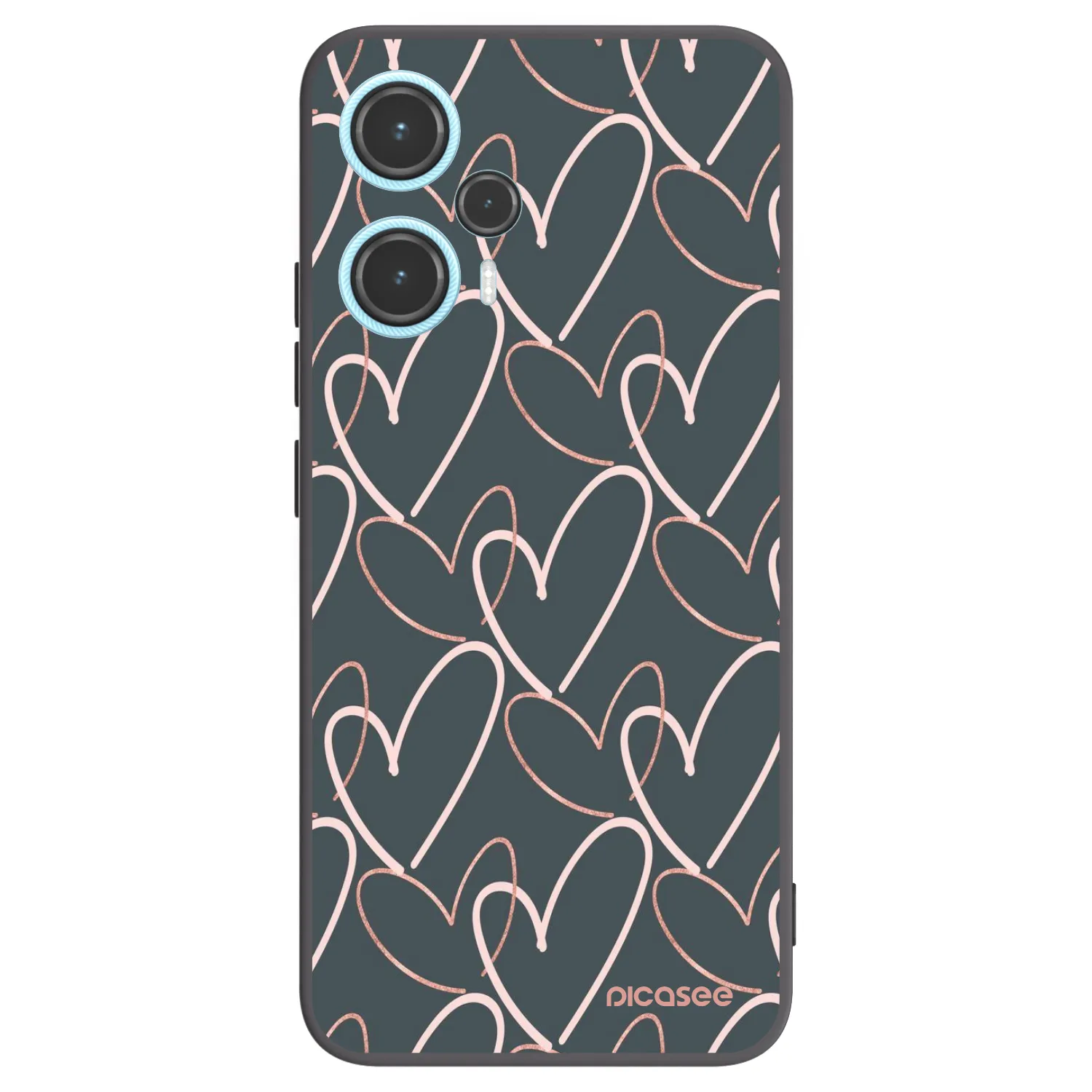 Picasee silikonski črni ovitek za Xiaomi Poco F5 - Lots of love