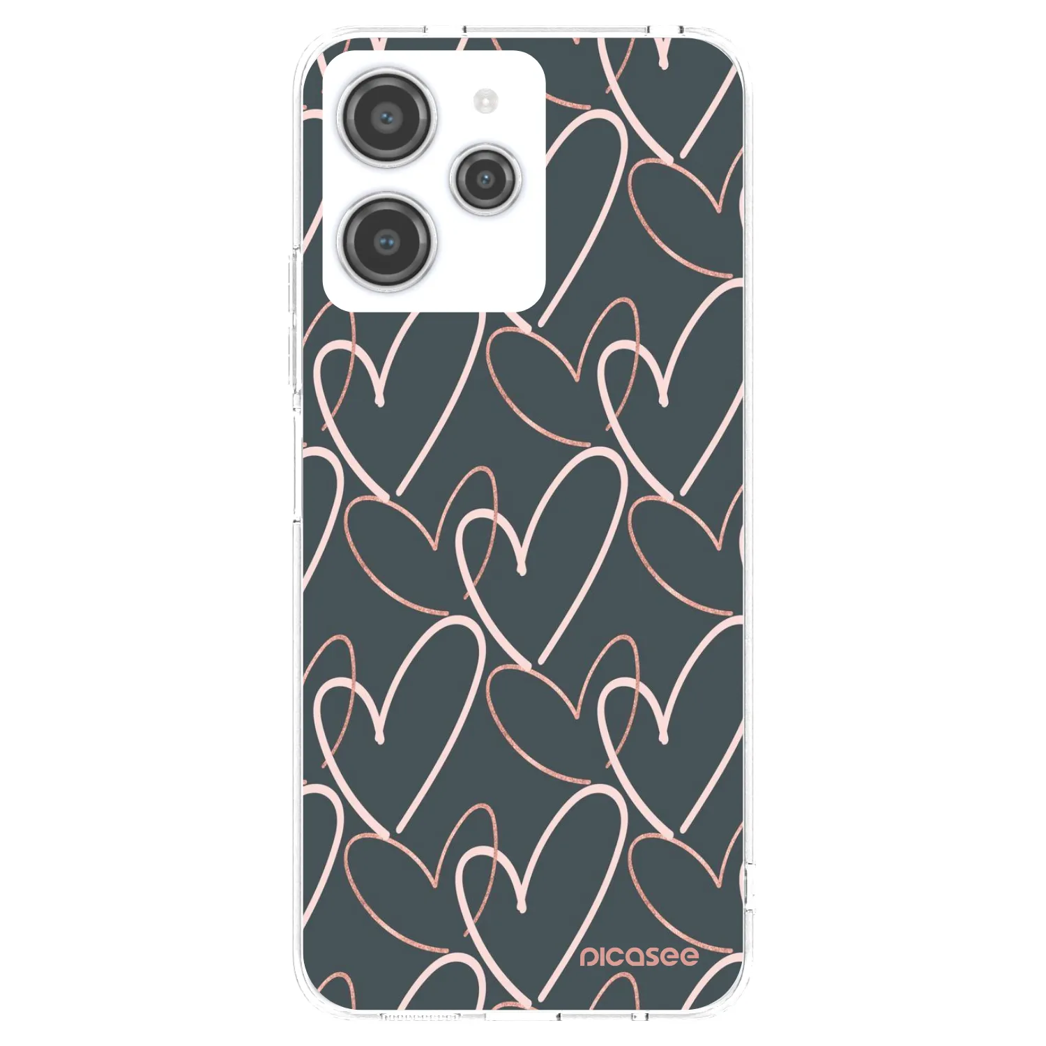Picasee silikonski prozorni ovitek za Xiaomi Redmi 12 4G - Lots of love