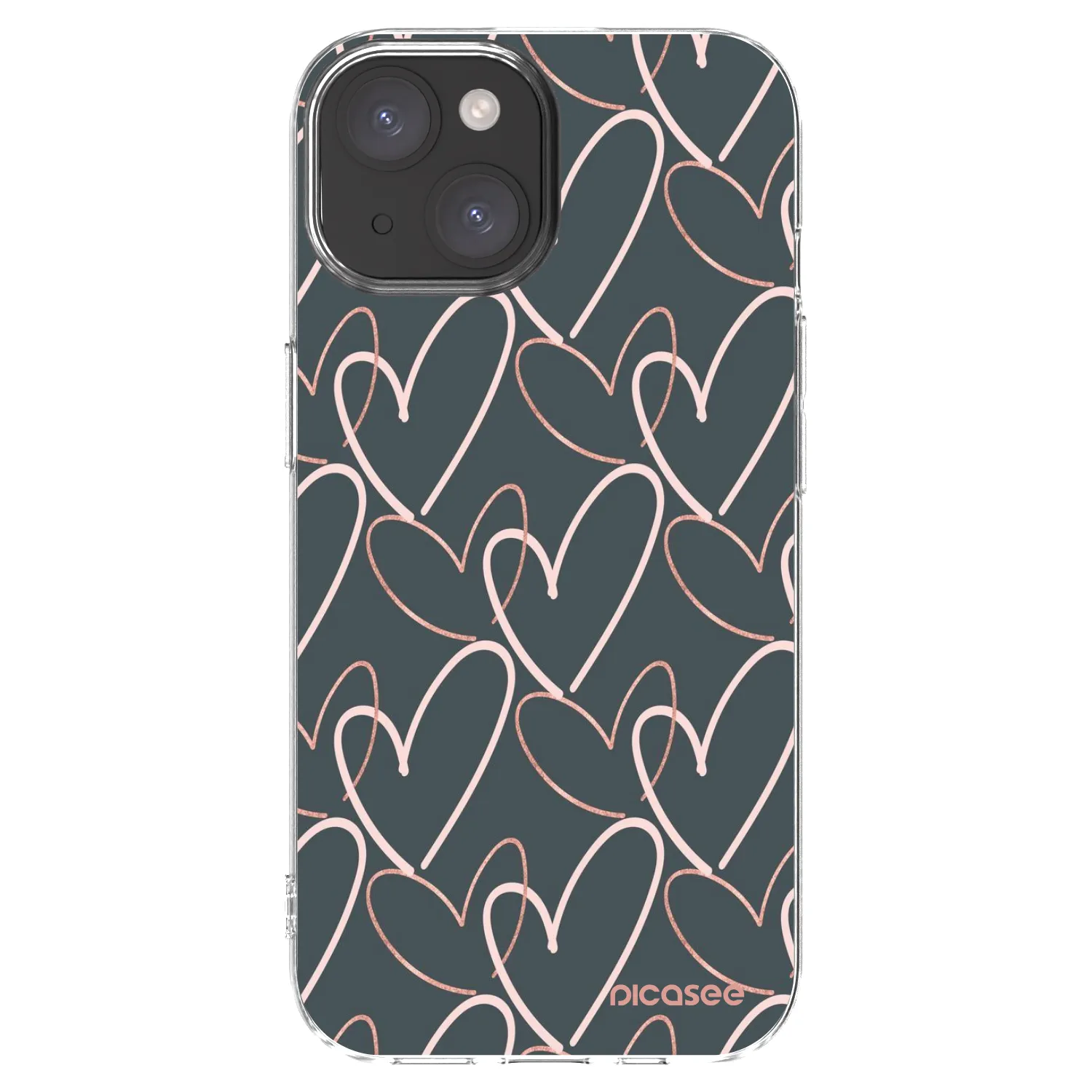 Picasee silikonski prozorni ovitek za Apple iPhone 15 - Lots of love