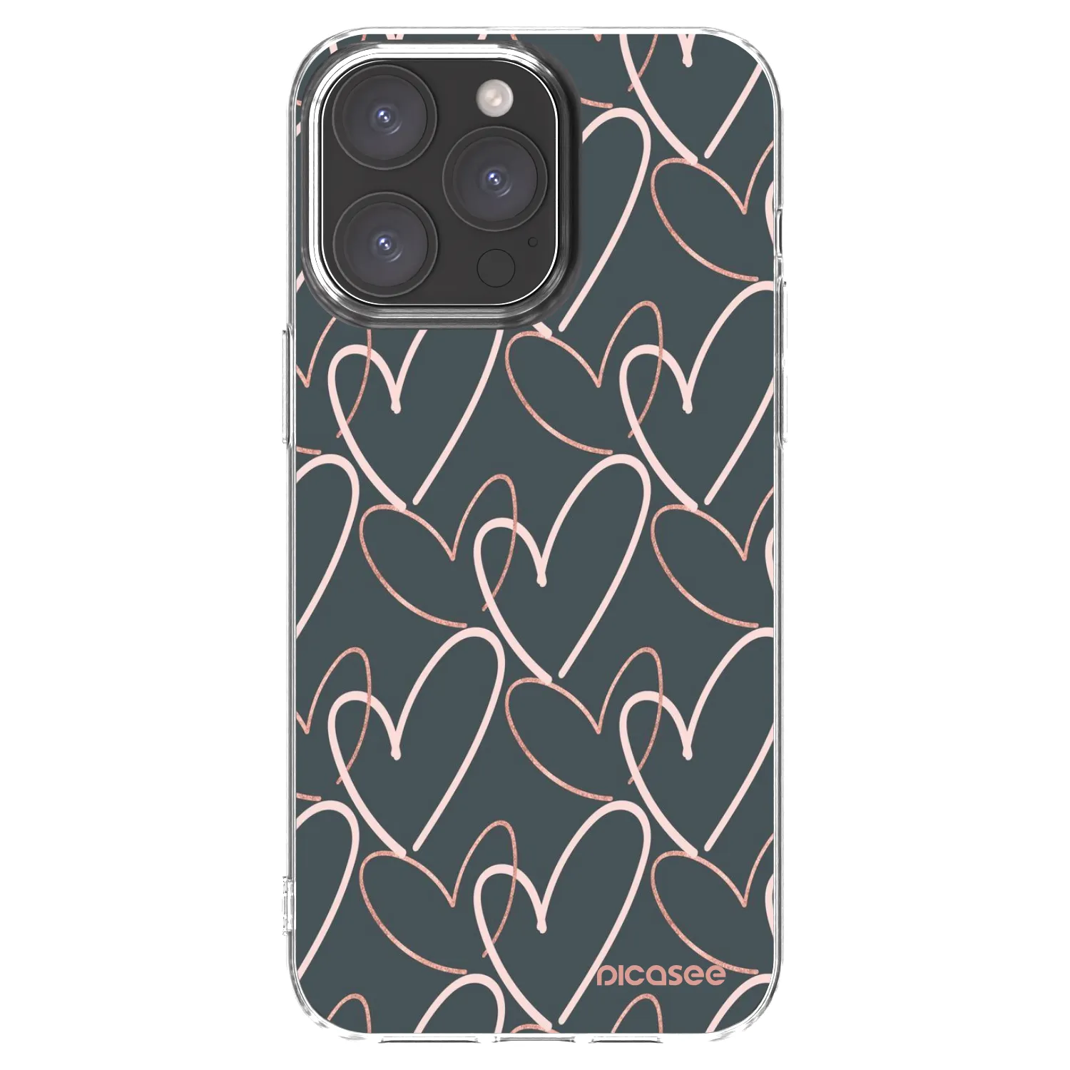 Picasee silikonski prozorni ovitek za Apple iPhone 15 Pro Max - Lots of love