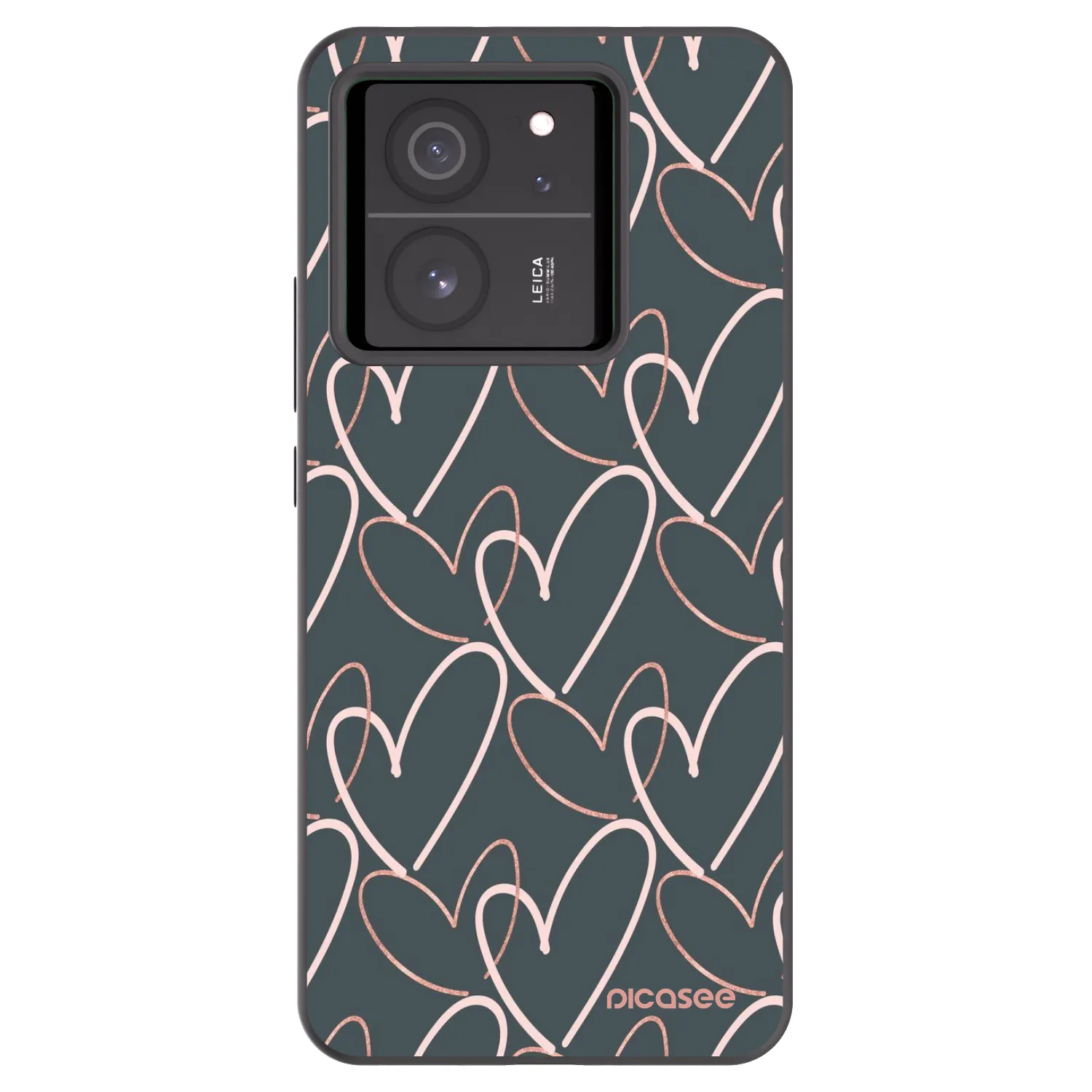 Picasee silikonski črni ovitek za Xiaomi 13T - Lots of love