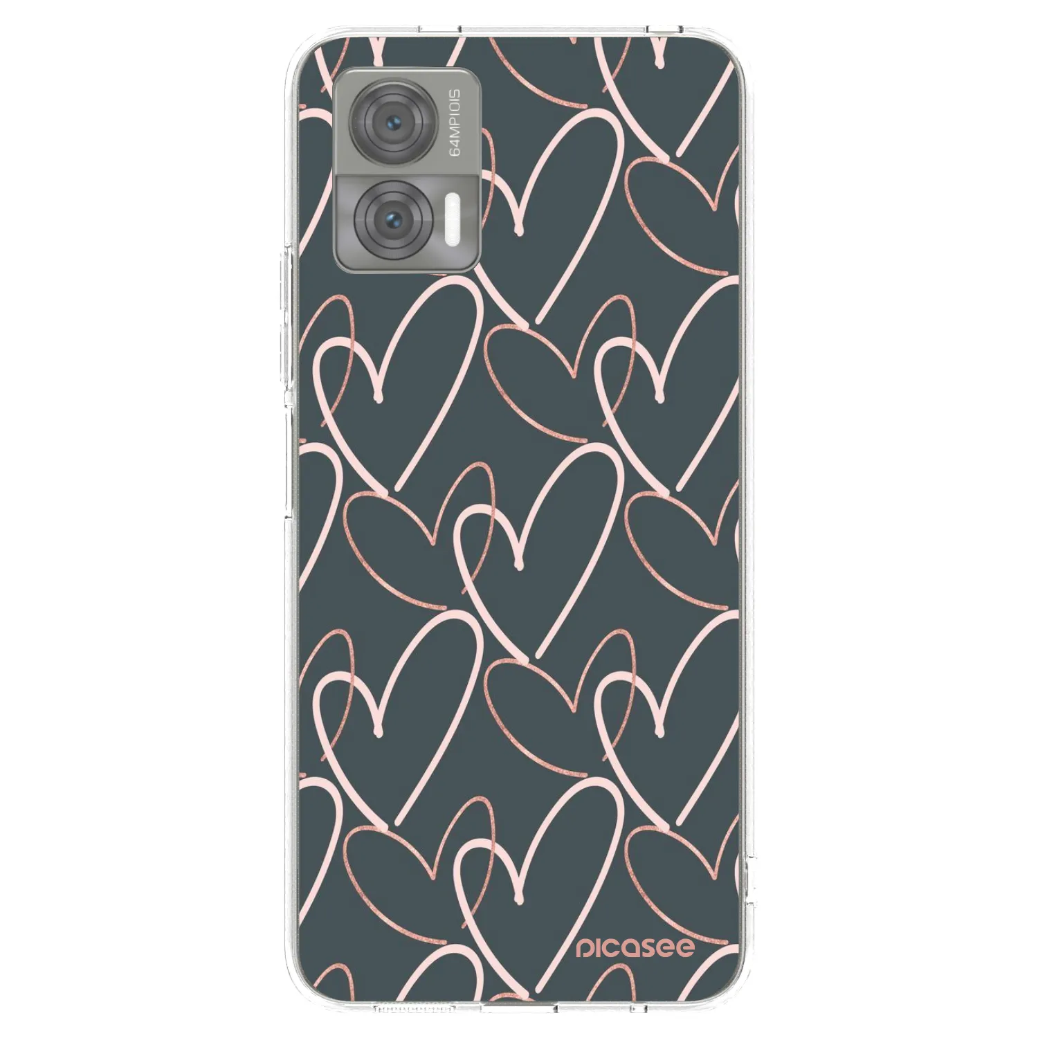 Picasee silikonski prozorni ovitek za Motorola Edge 30 Neo - Lots of love