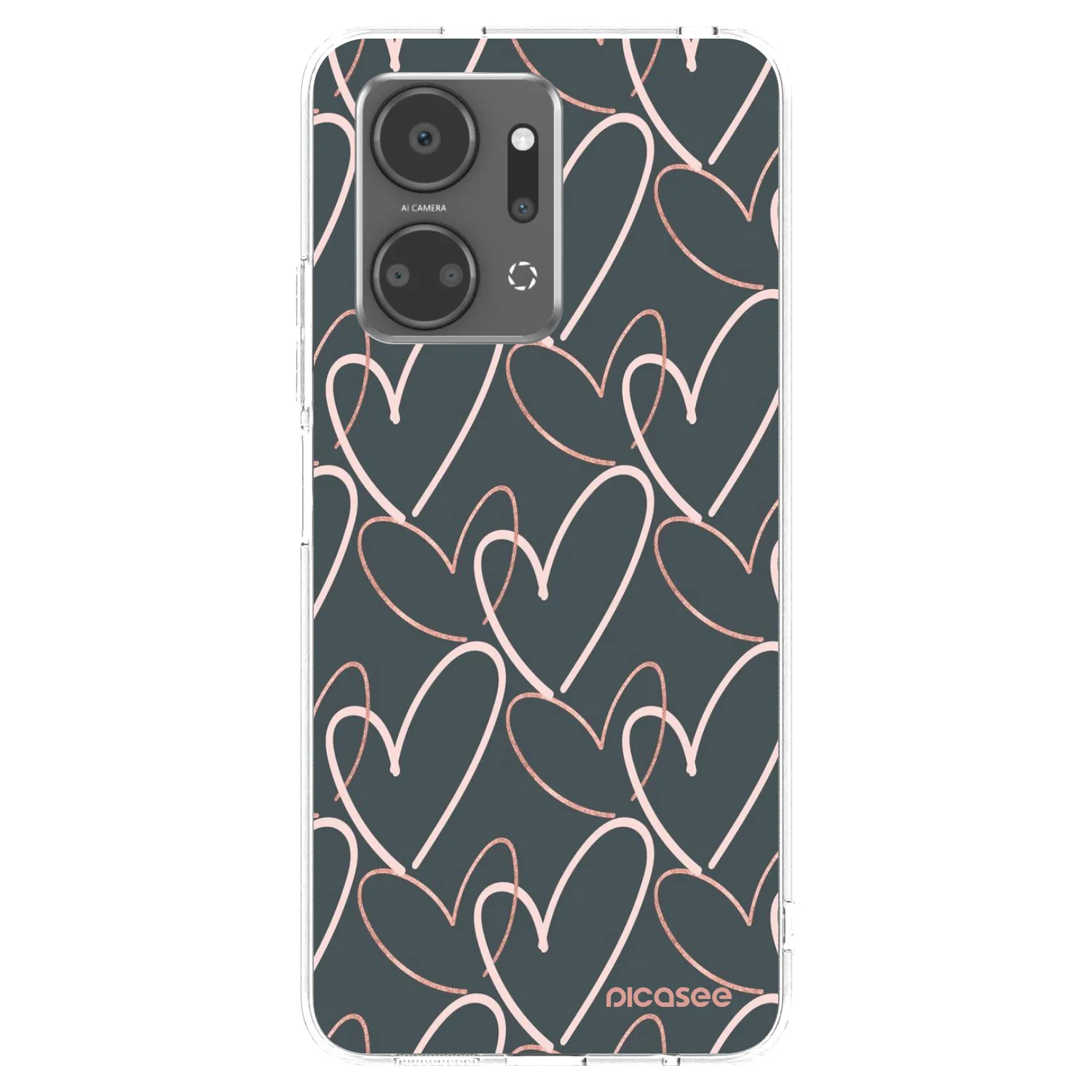 Picasee silikonski prozorni ovitek za Honor X7a - Lots of love