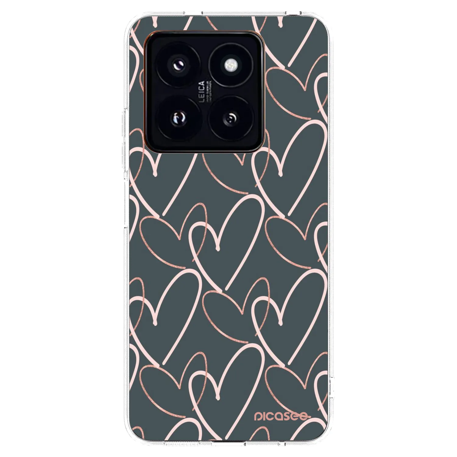 Picasee silikonski prozorni ovitek za Xiaomi 14 Pro - Lots of love