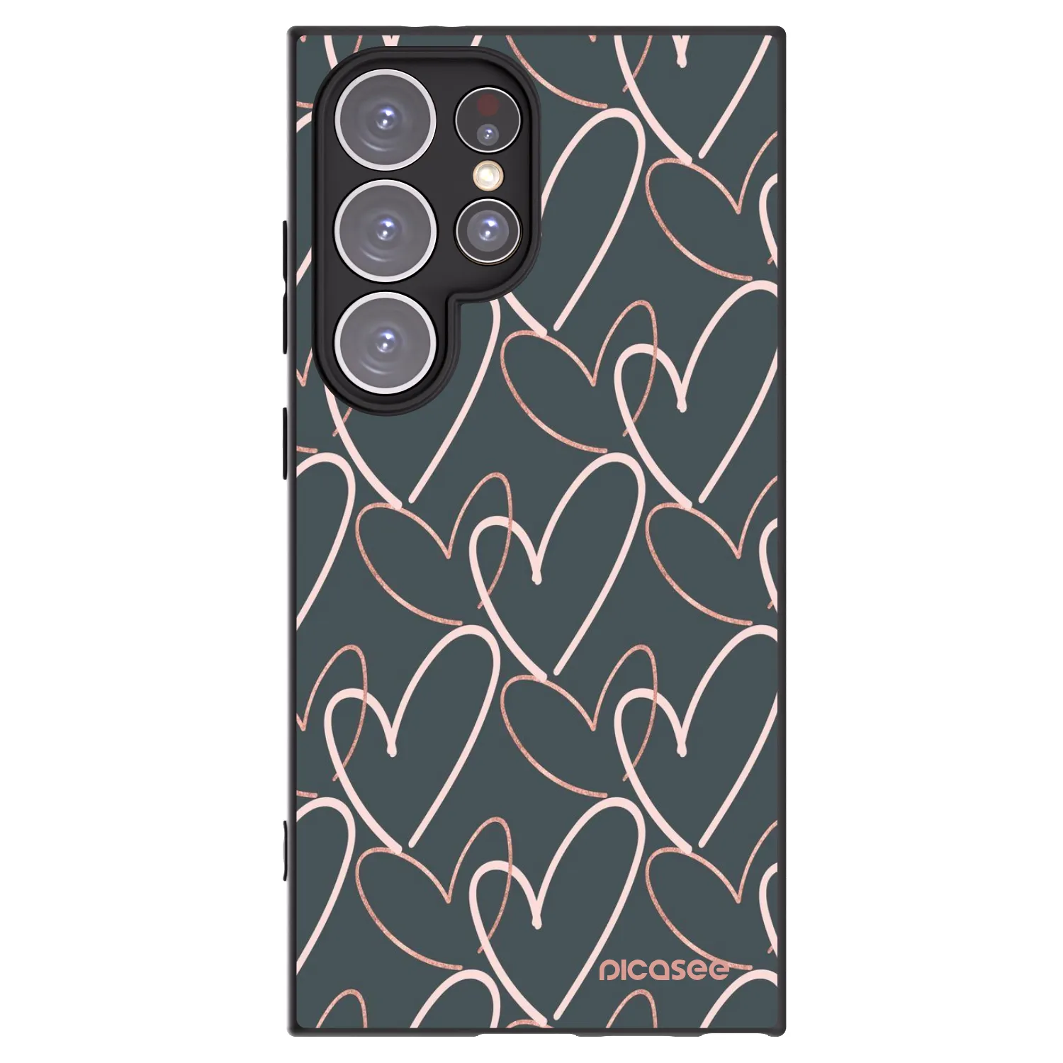 Picasee silikonski črni ovitek za Samsung Galaxy S24 Ultra S928B 5G - Lots of love