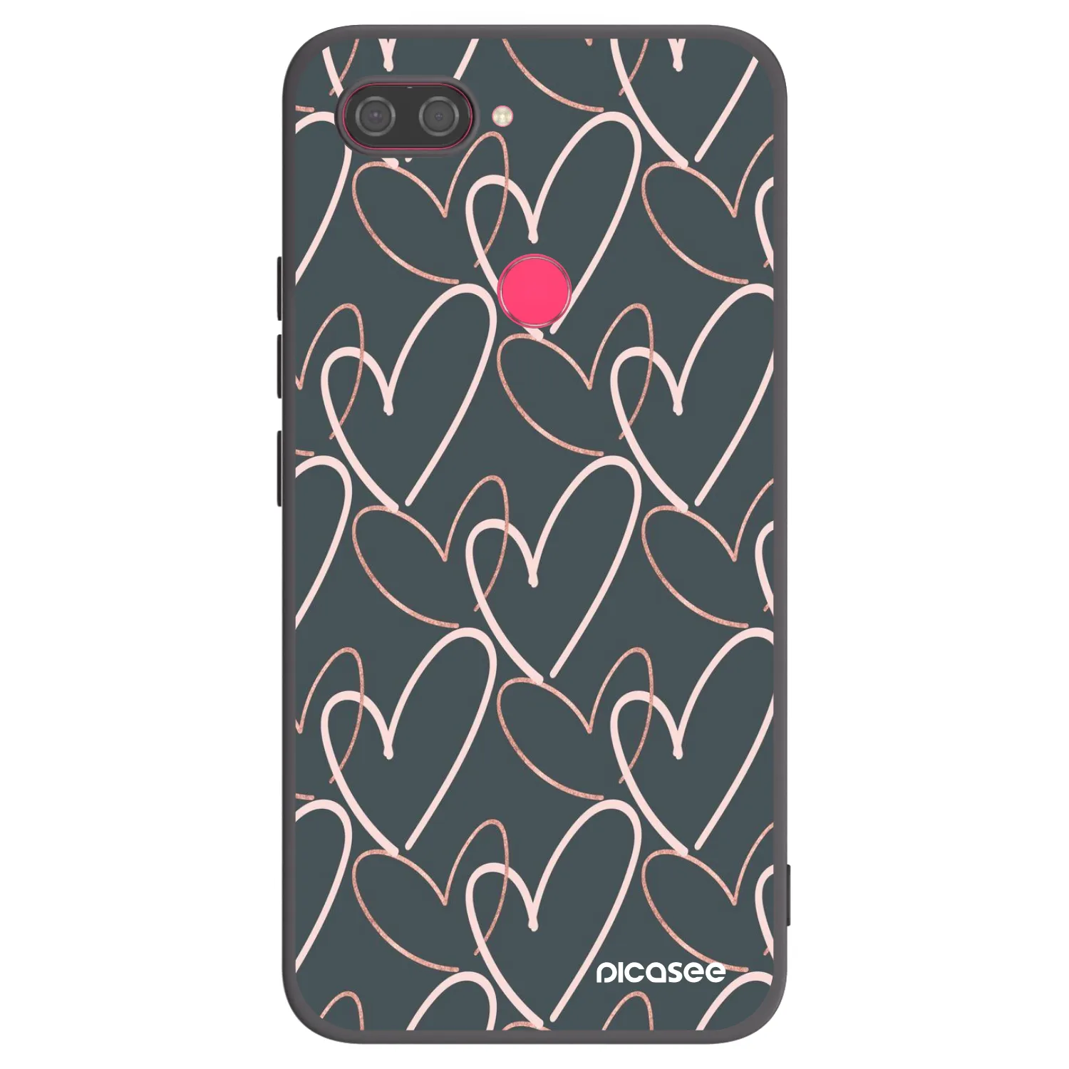Picasee silikonski črni ovitek za Xiaomi Mi 8 Lite - Lots of love