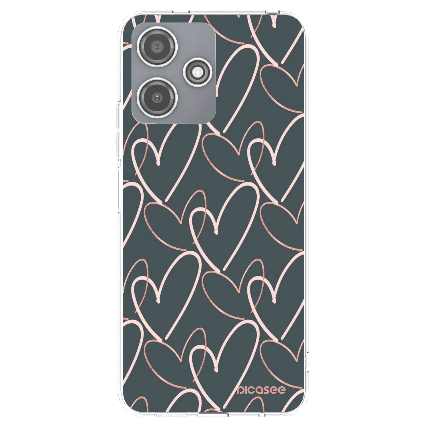 Picasee silikonski prozorni ovitek za Xiaomi Redmi 12 5G - Lots of love