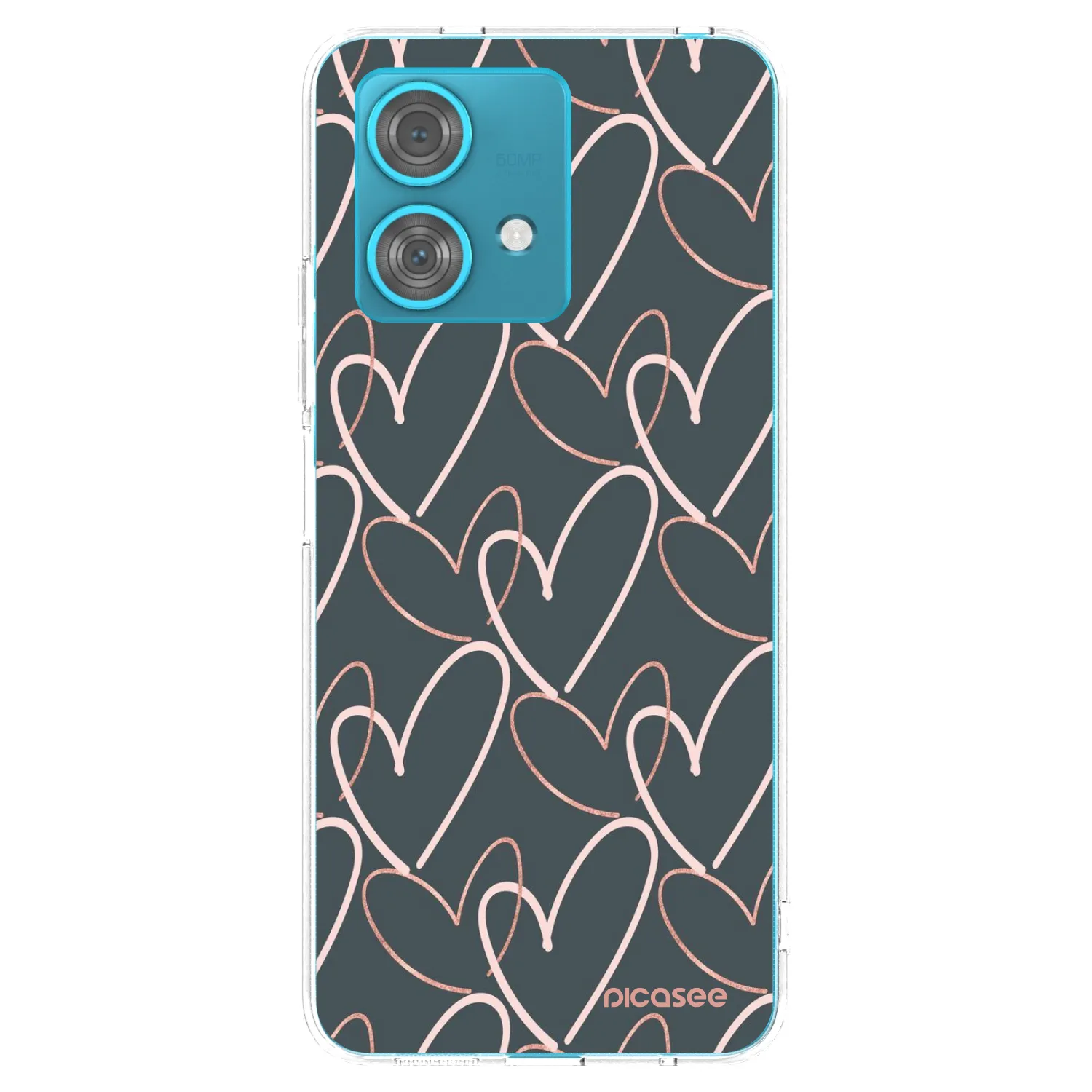 Picasee silikonski prozorni ovitek za Motorola Edge 40 Neo - Lots of love