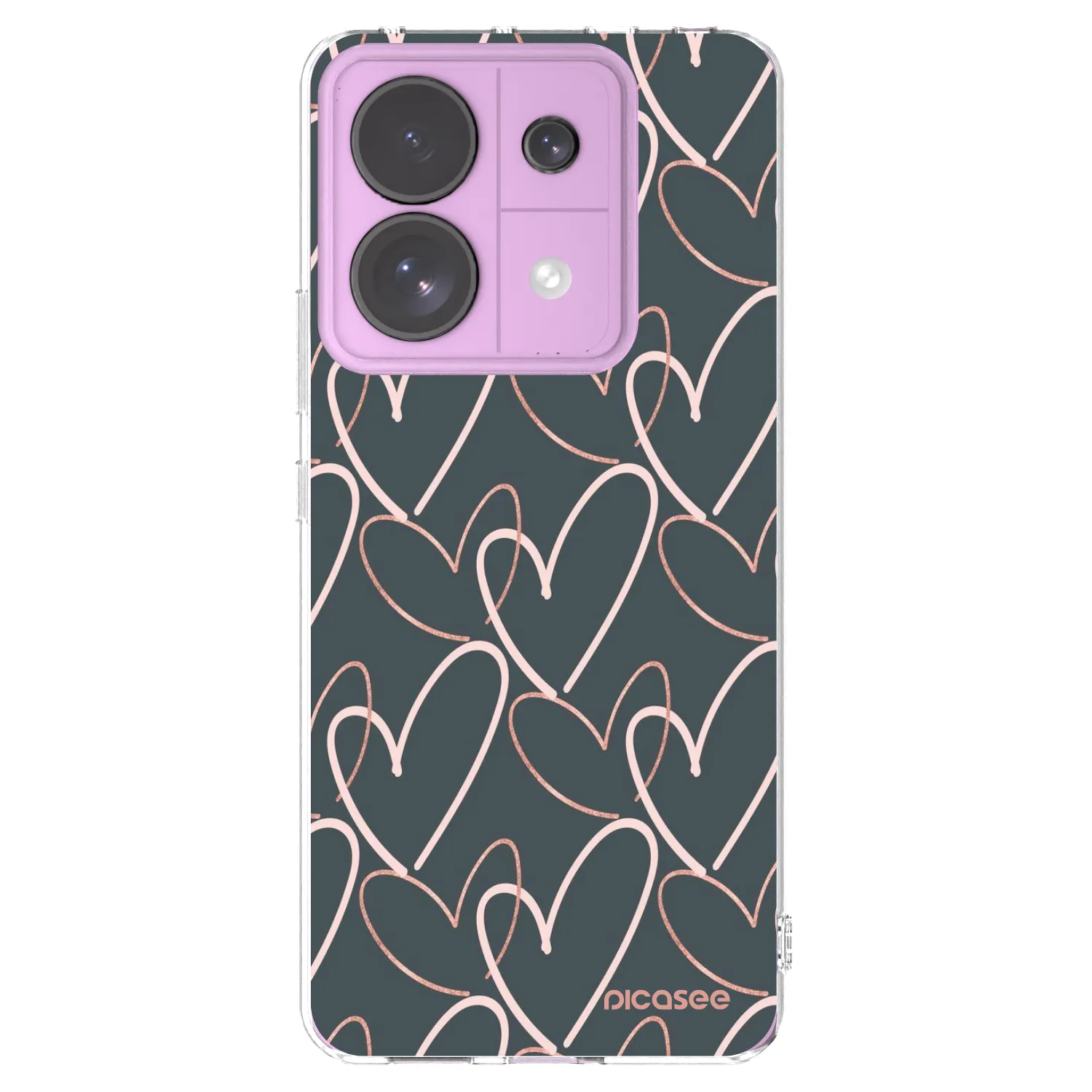 Picasee silikonski prozorni ovitek za Xiaomi Redmi Note 13 Pro 5G - Lots of love