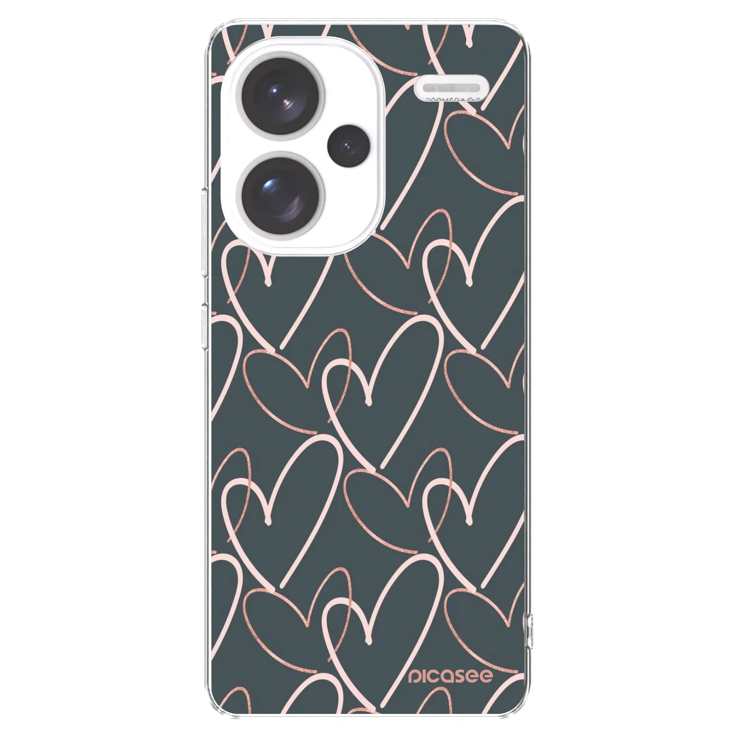 Picasee silikonski prozorni ovitek za Xiaomi Redmi Note 13 Pro+ 5G - Lots of love