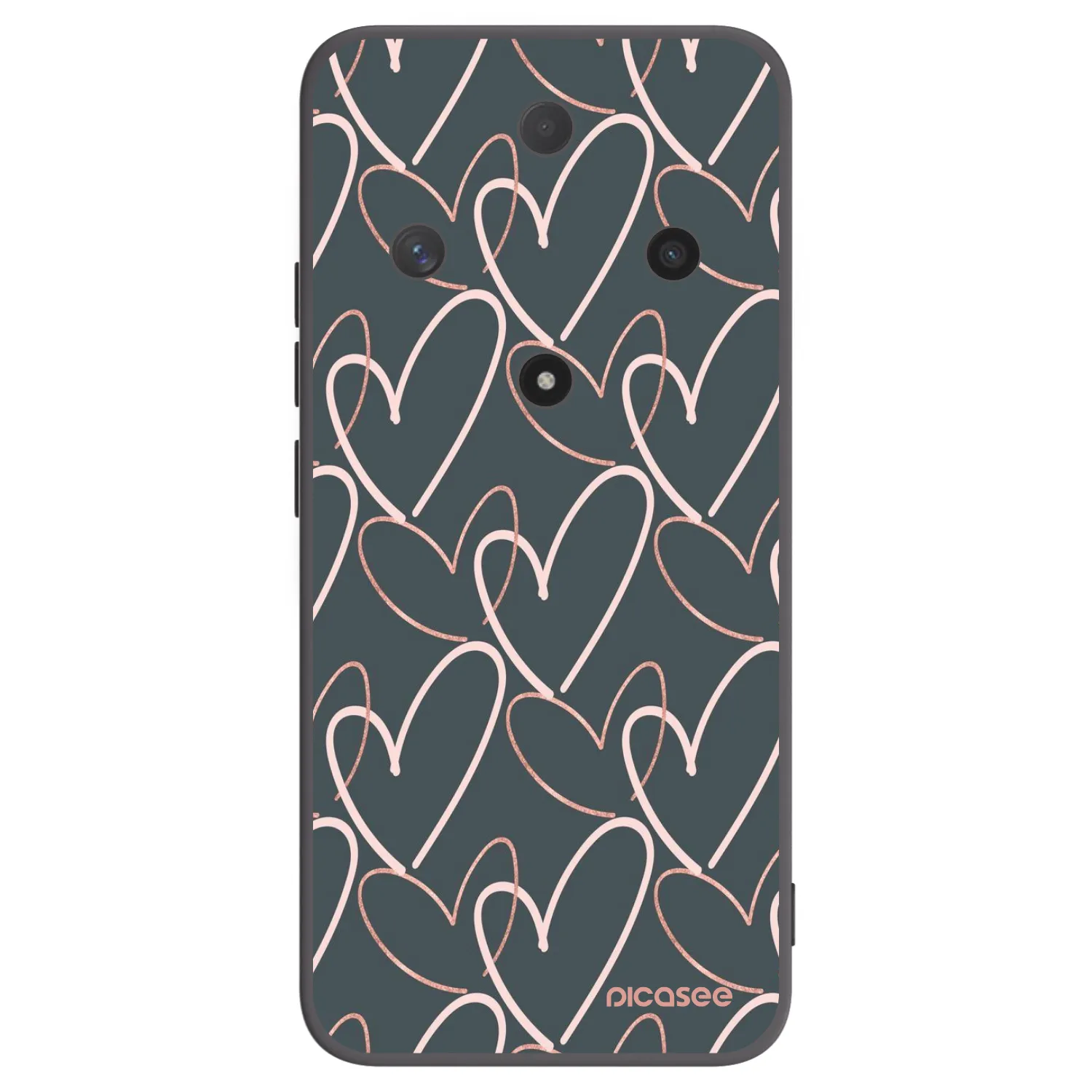 Picasee silikonski črni ovitek za Honor Magic6 Lite 5G - Lots of love