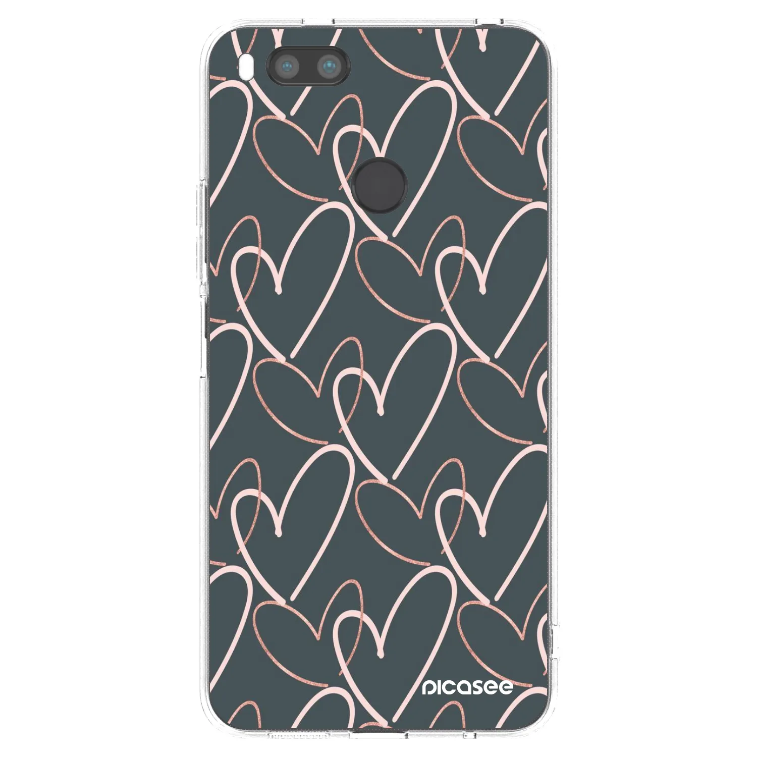 Picasee silikonski prozorni ovitek za Xiaomi Mi A1 Global - Lots of love