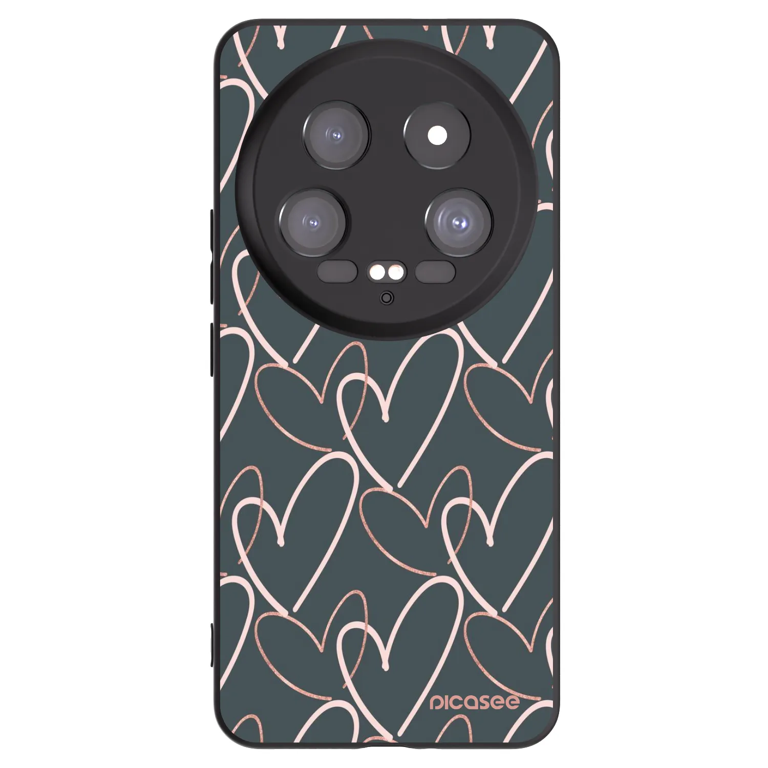 Picasee silikonski črni ovitek za Xiaomi 14 Ultra - Lots of love