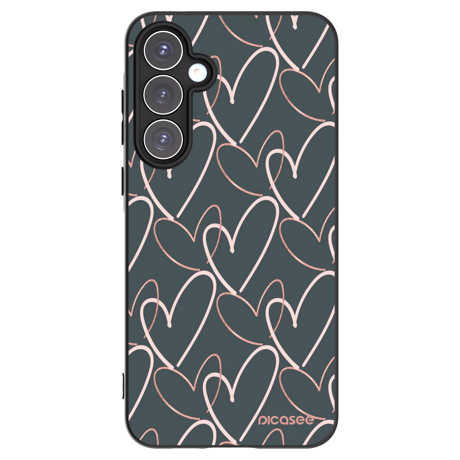 Picasee silikonski črni ovitek za Samsung Galaxy A55 5G A556B - Lots of love