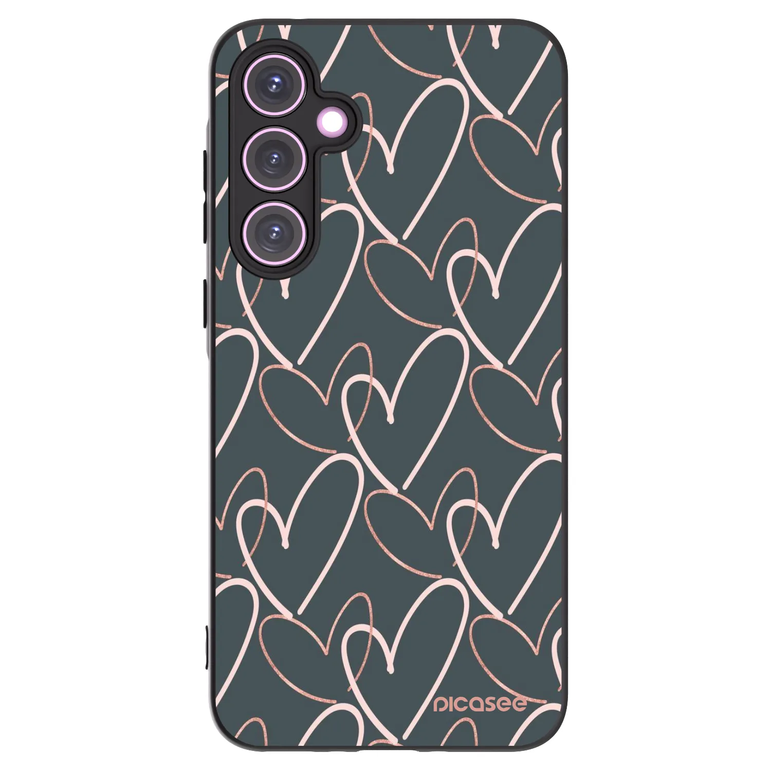 Picasee silikonski črni ovitek za Samsung Galaxy A35 5G A356B - Lots of love