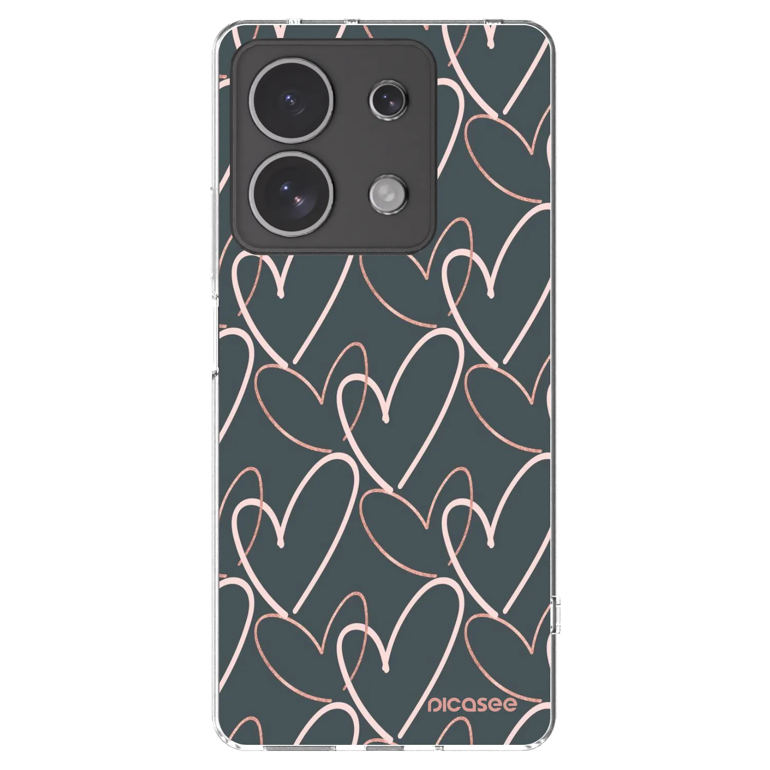 Picasee silikonski prozorni ovitek za Xiaomi Redmi Note 13 4G - Lots of love