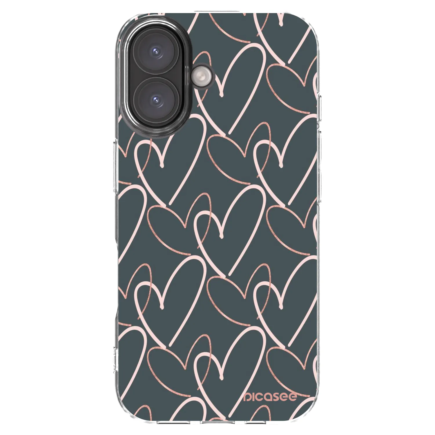 Picasee silikonski prozorni ovitek za Apple iPhone 16 - Lots of love